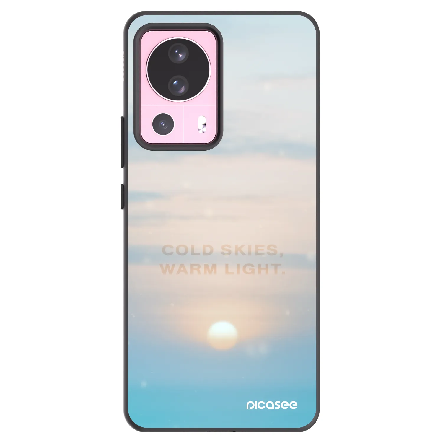 Picasee silikonowe czarne etui na Xiaomi 13 Lite - COLD SKIES