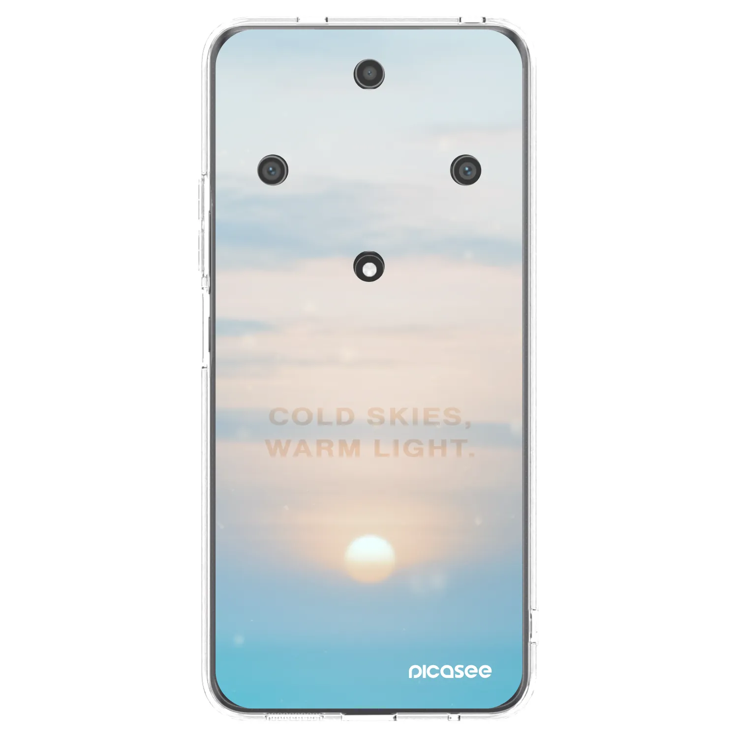 Picasee silikonowe przeźroczyste etui na Honor Magic5 Lite 5G - COLD SKIES