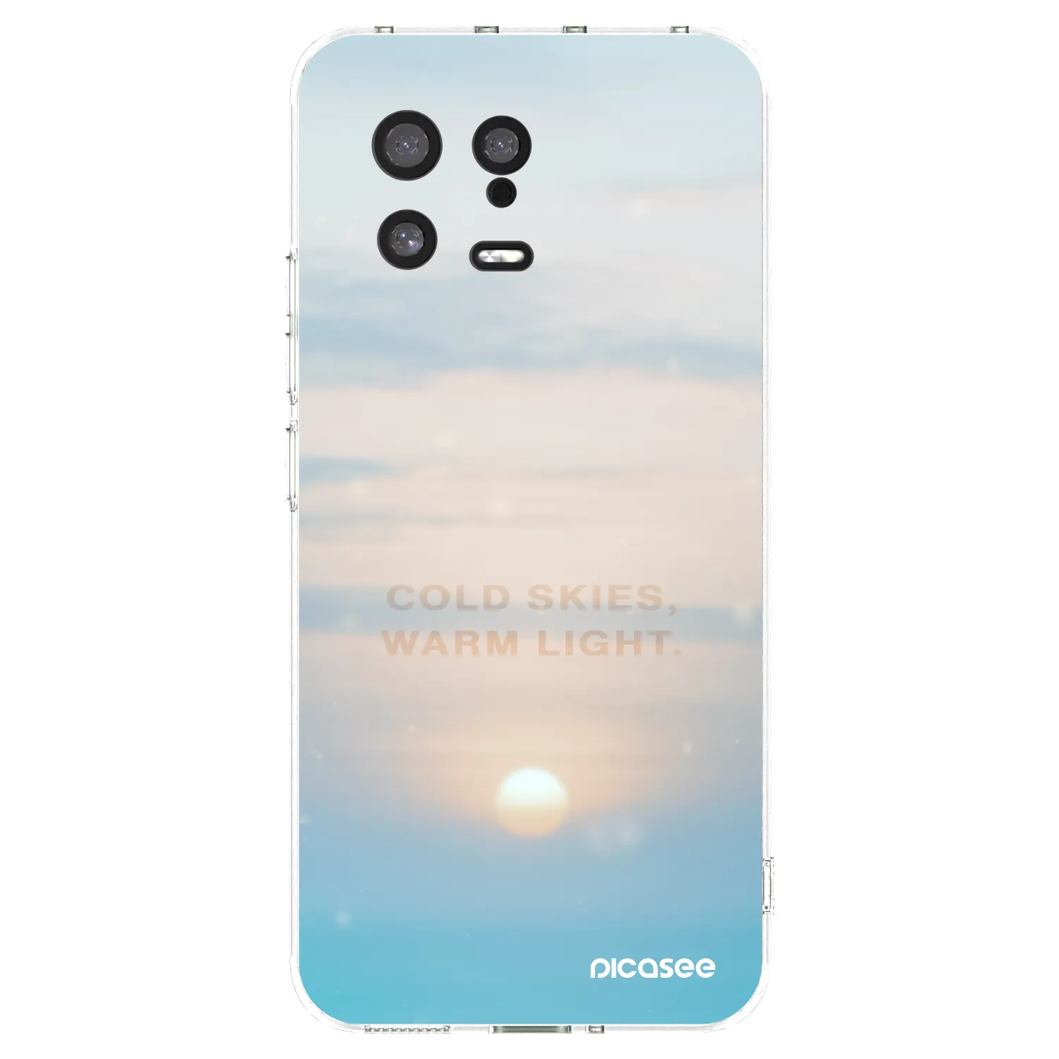 Picasee silikonowe przeźroczyste etui na Xiaomi 13 - COLD SKIES