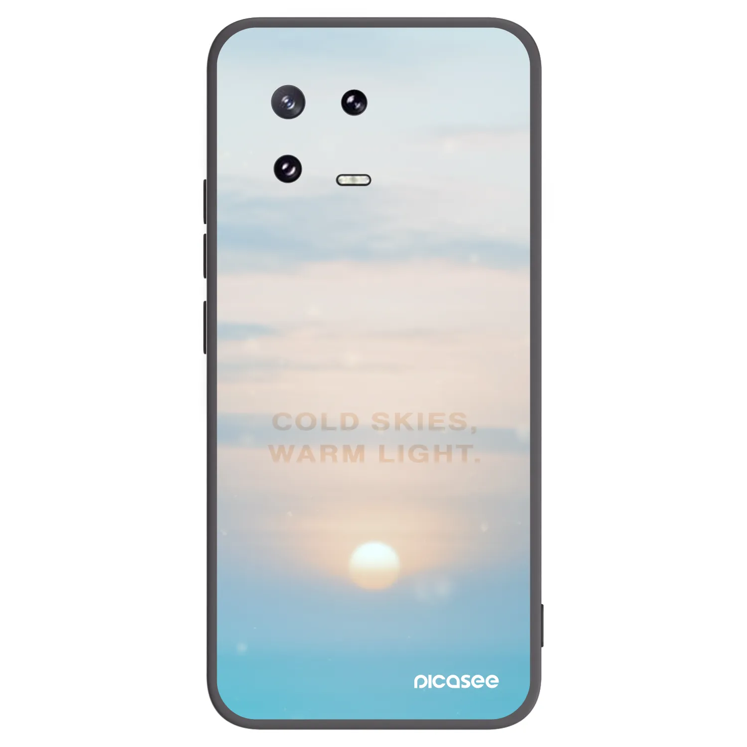 Picasee silikonowe czarne etui na Xiaomi 13 Pro - COLD SKIES