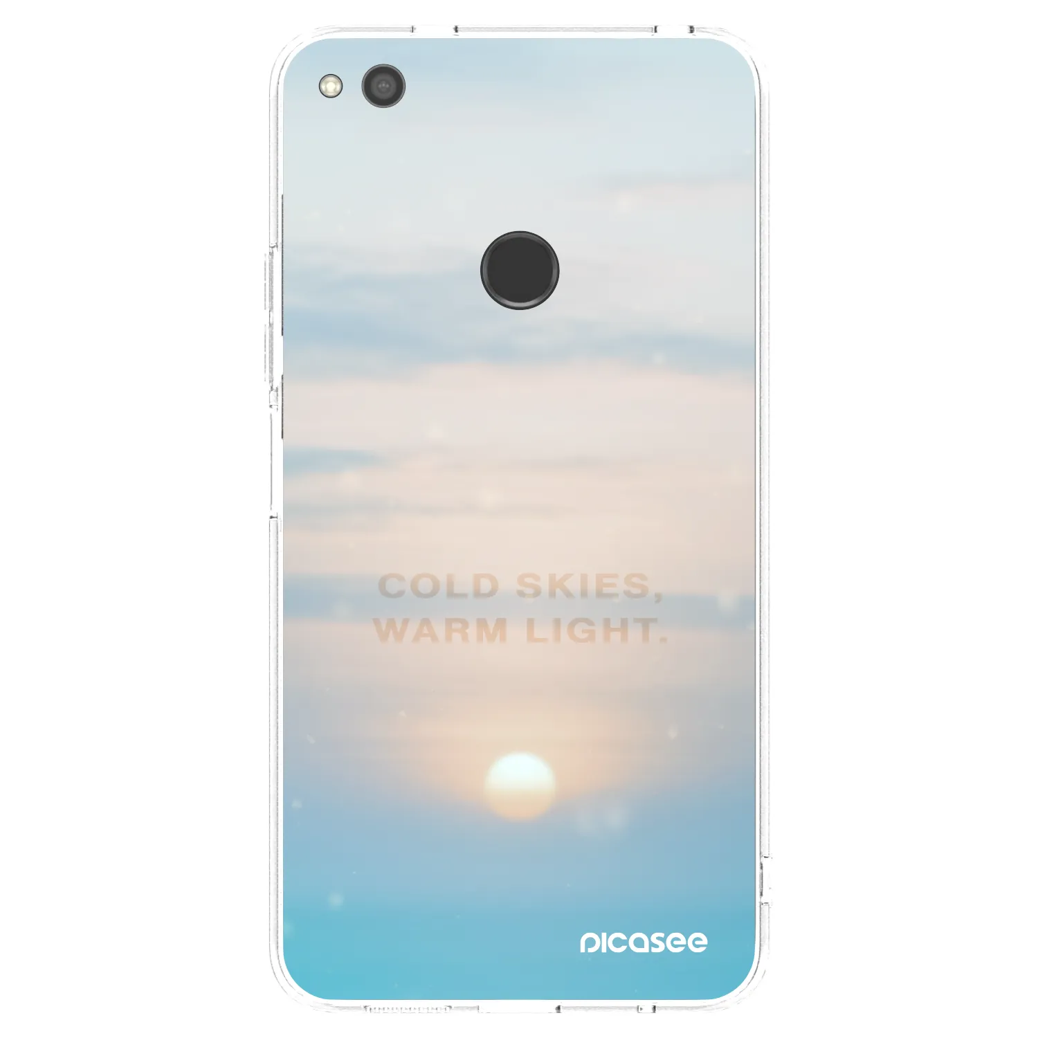 Picasee silikonowe przeźroczyste etui na Huawei P9 Lite 2017 - COLD SKIES