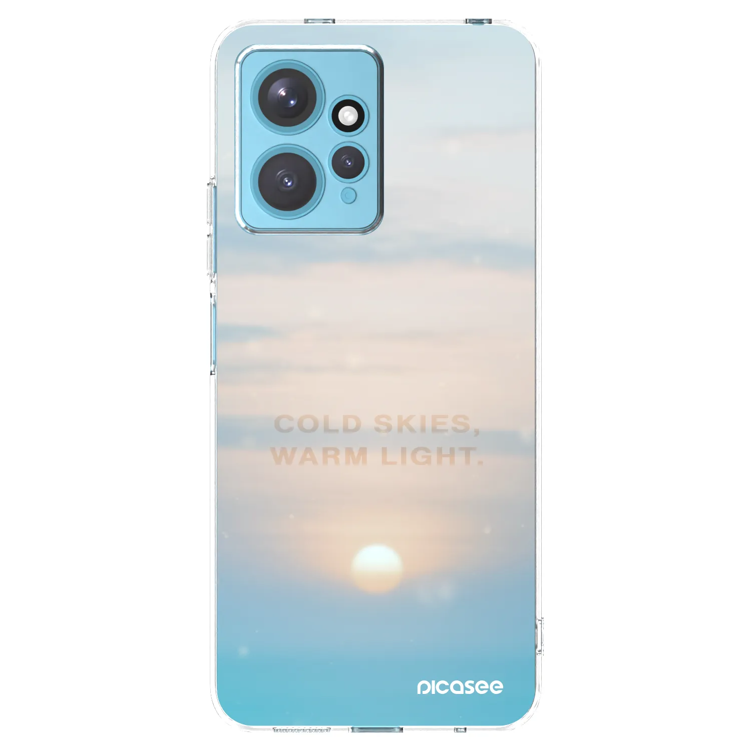 Picasee silikonowe przeźroczyste etui na Xiaomi Redmi Note 12 4G - COLD SKIES