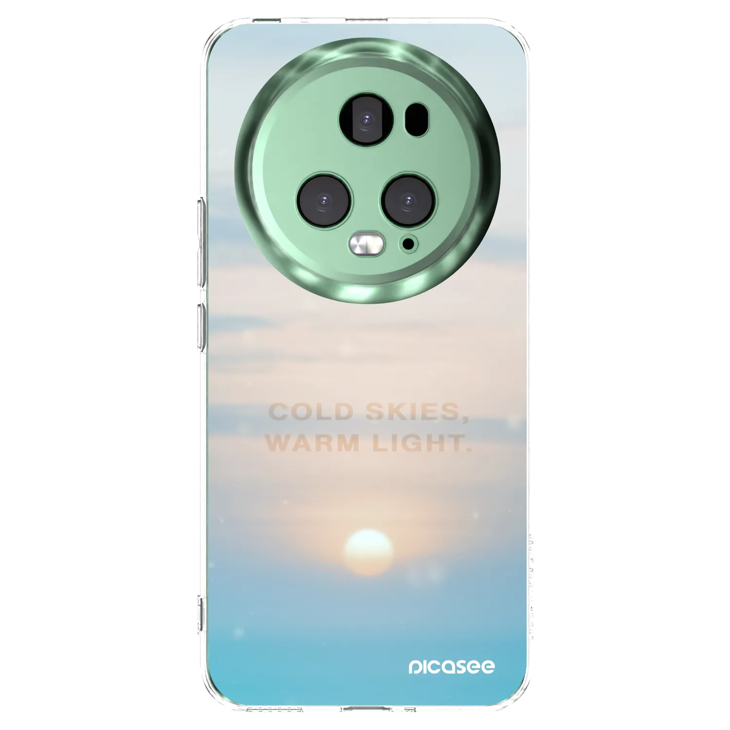 Picasee silikonowe przeźroczyste etui na Honor Magic5 Pro - COLD SKIES