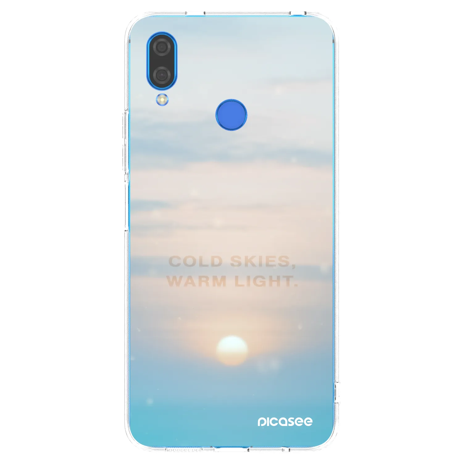 Picasee silikonowe przeźroczyste etui na Huawei Nova 3 - COLD SKIES