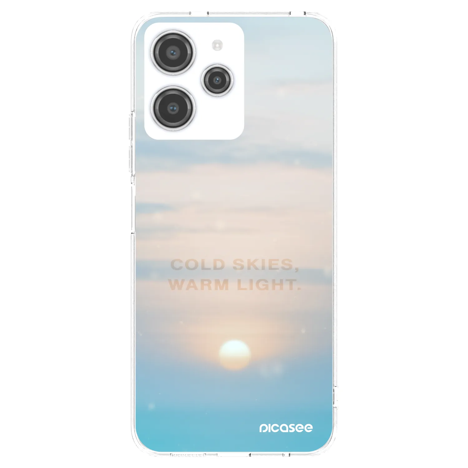 Picasee silikonowe przeźroczyste etui na Xiaomi Redmi 12 4G - COLD SKIES