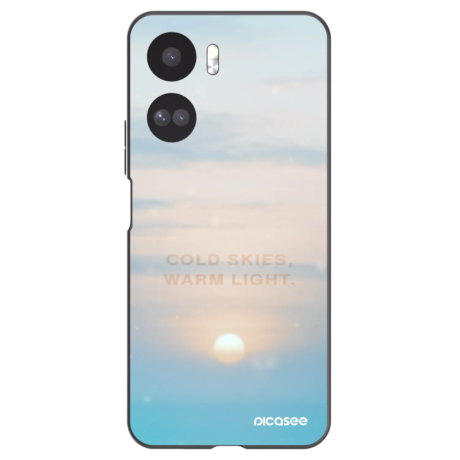 Picasee silikonowe czarne etui na Honor 90 Lite 5G - COLD SKIES