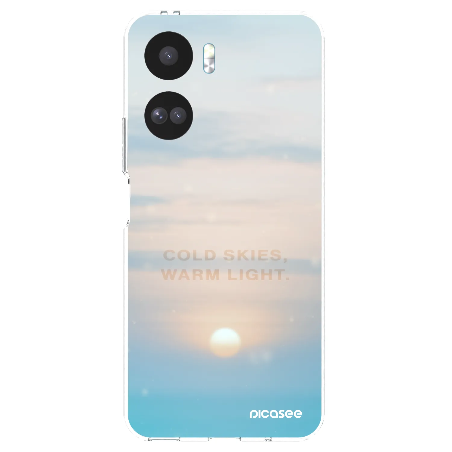 Picasee silikonowe przeźroczyste etui na Honor 90 Lite 5G - COLD SKIES