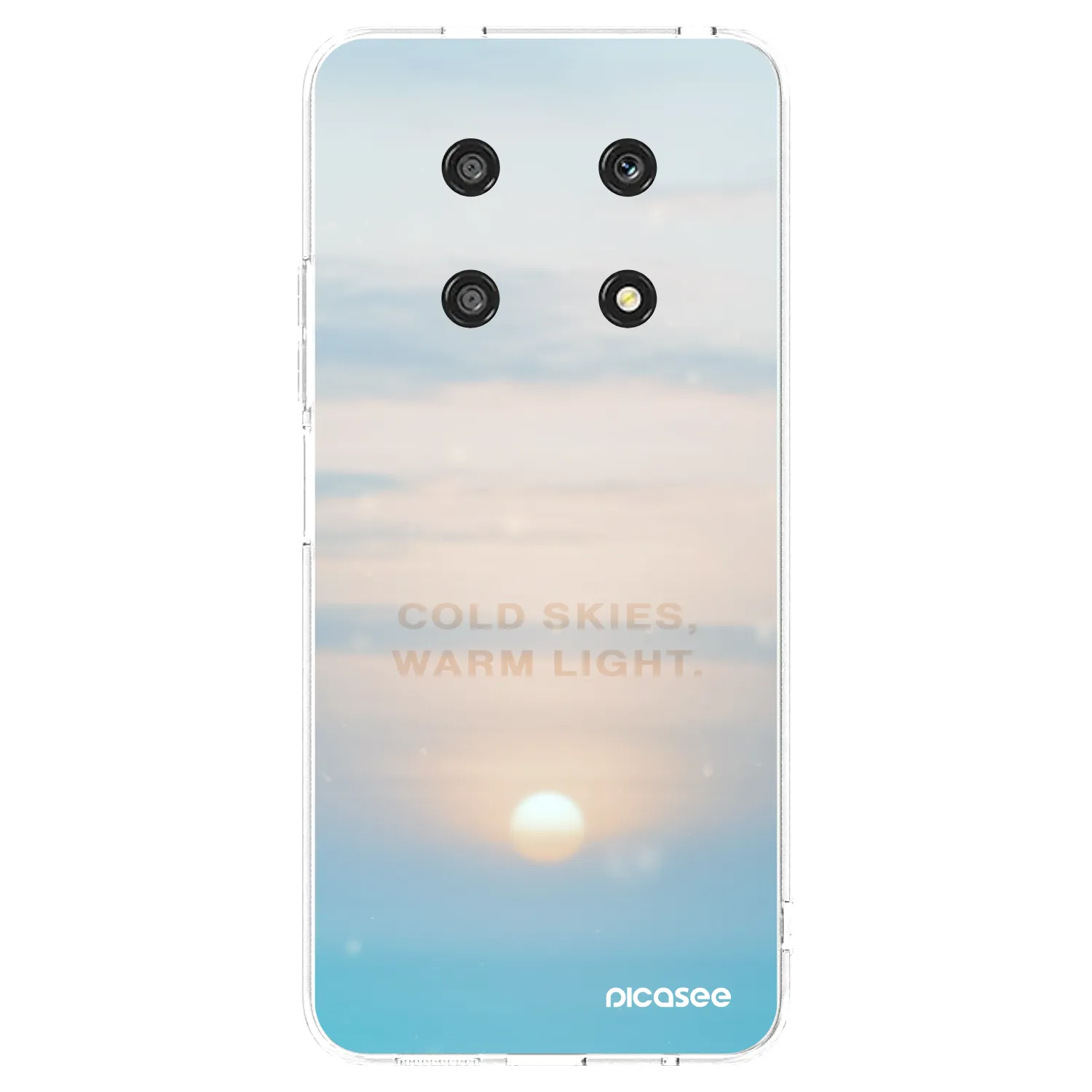 Picasee silikonowe przeźroczyste etui na Honor Magic4 Lite 5G - COLD SKIES