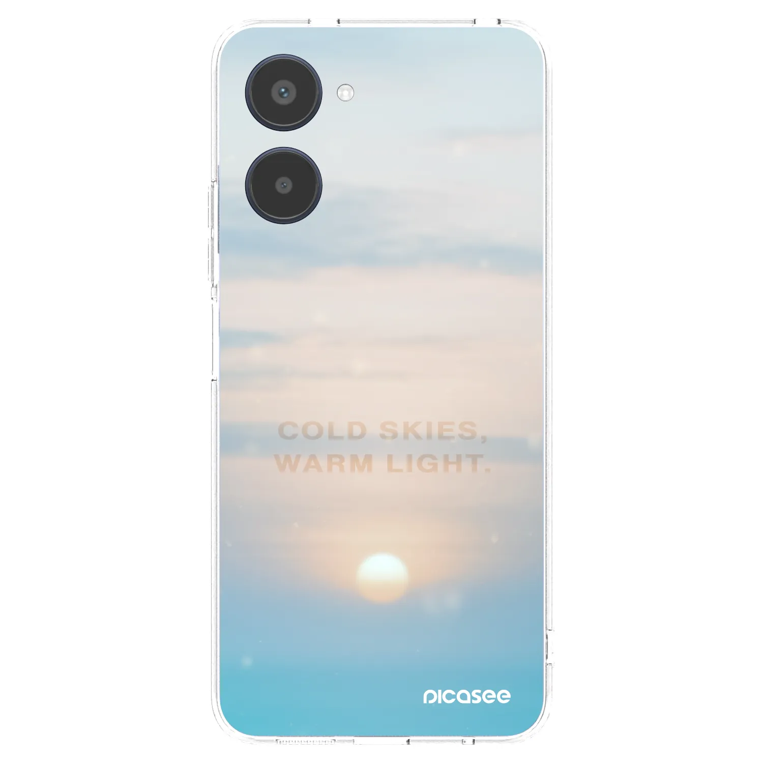 Picasee silikonowe przeźroczyste etui na Realme 10 4G - COLD SKIES