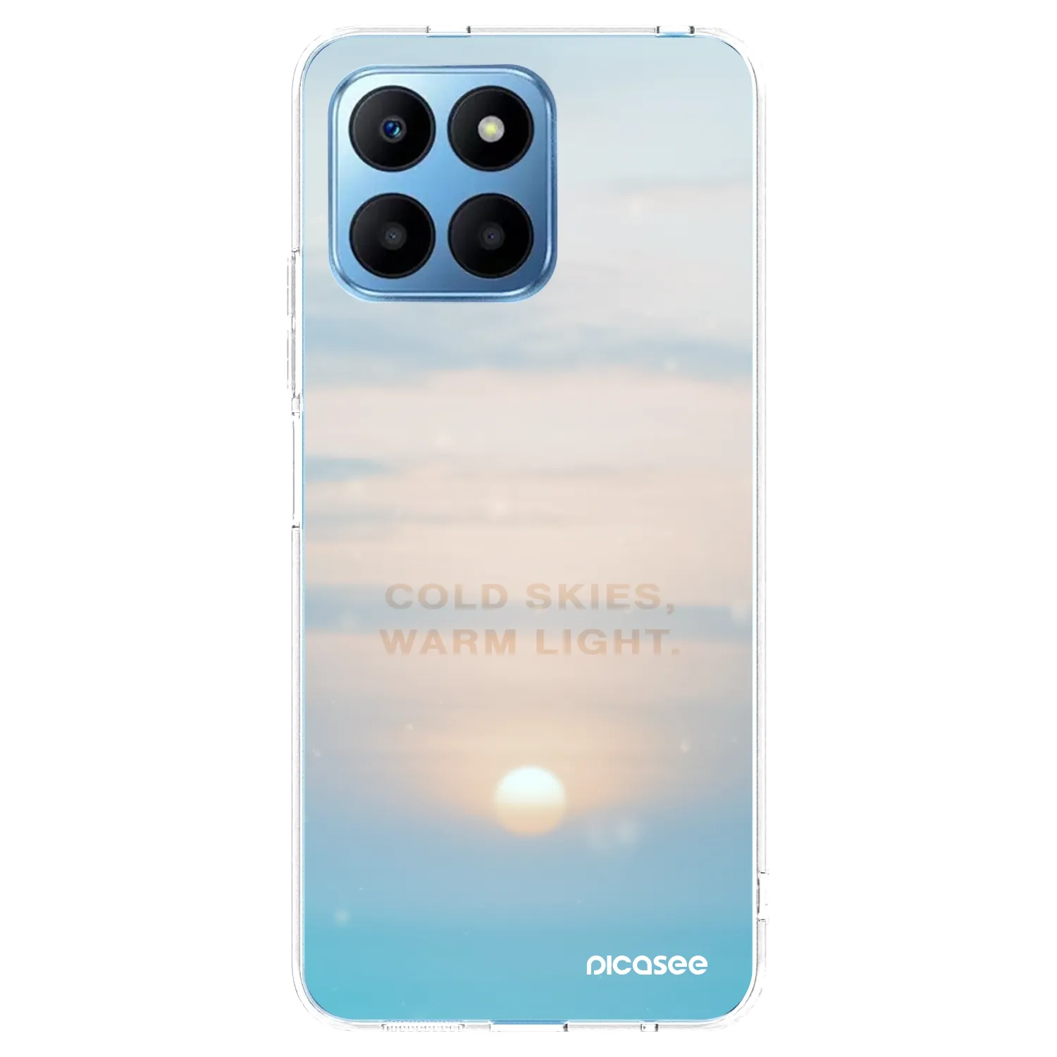 Picasee silikonowe przeźroczyste etui na Honor 70 Lite - COLD SKIES