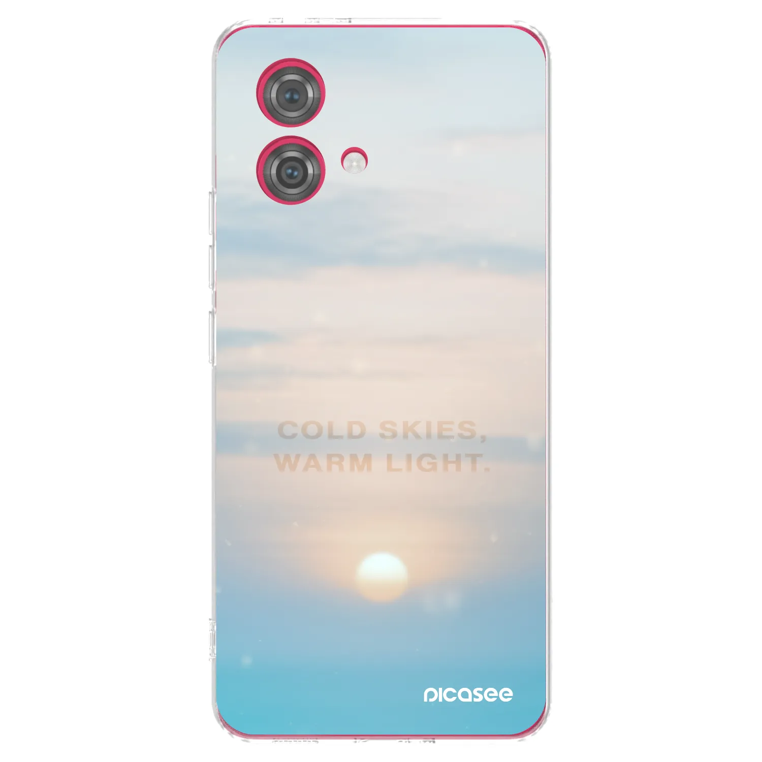 Picasee silikonowe przeźroczyste etui na Motorola Moto G84 5G - COLD SKIES