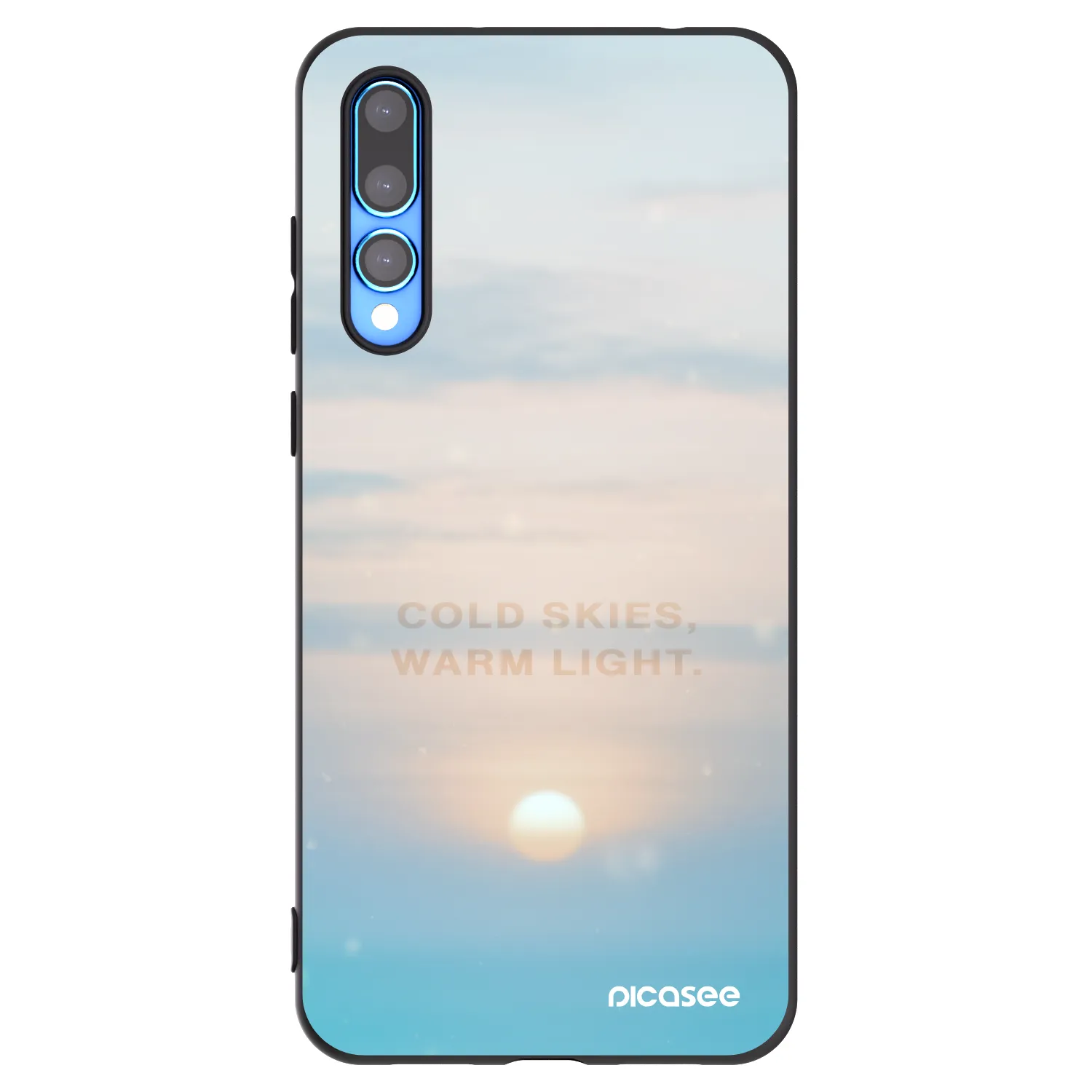 Picasee silikonowe czarne etui na Huawei P20 Pro - COLD SKIES