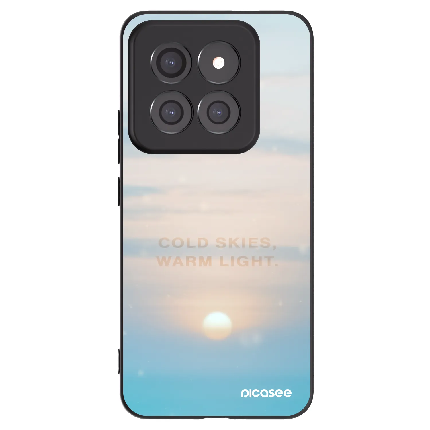 Picasee silikonowe czarne etui na Xiaomi 14 Pro - COLD SKIES