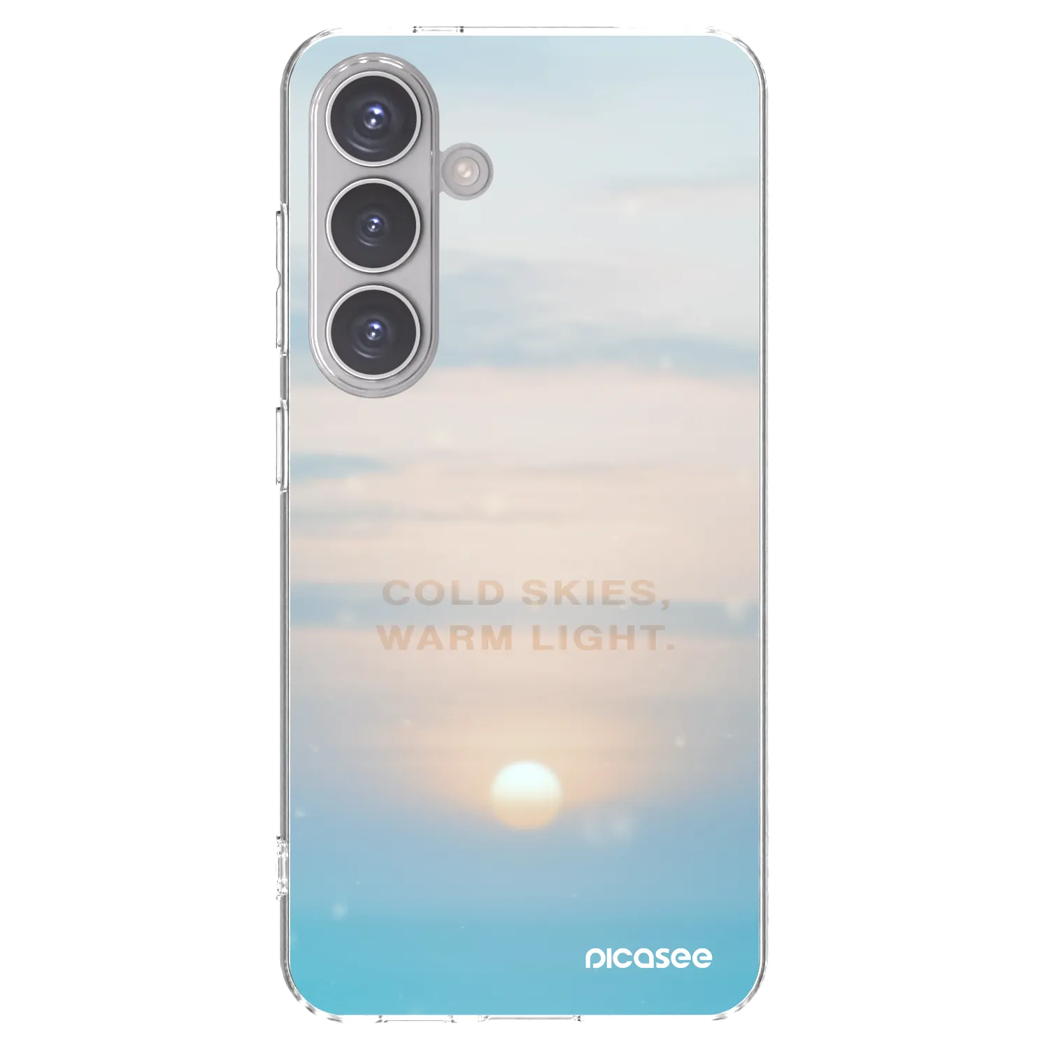 Picasee silikonowe przeźroczyste etui na Samsung Galaxy S24 S921B 5G - COLD SKIES