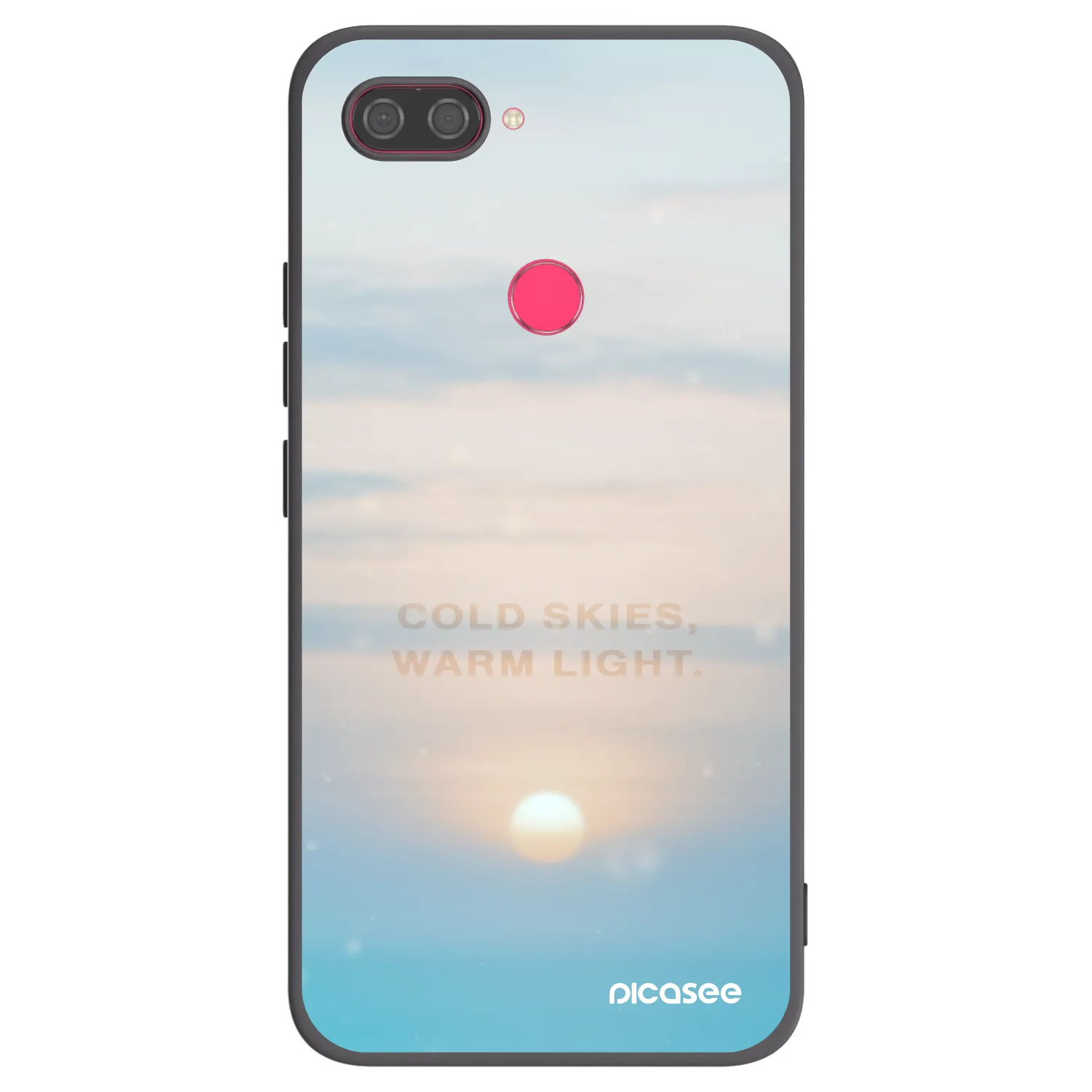 Picasee silikonowe czarne etui na Xiaomi Mi 8 Lite - COLD SKIES