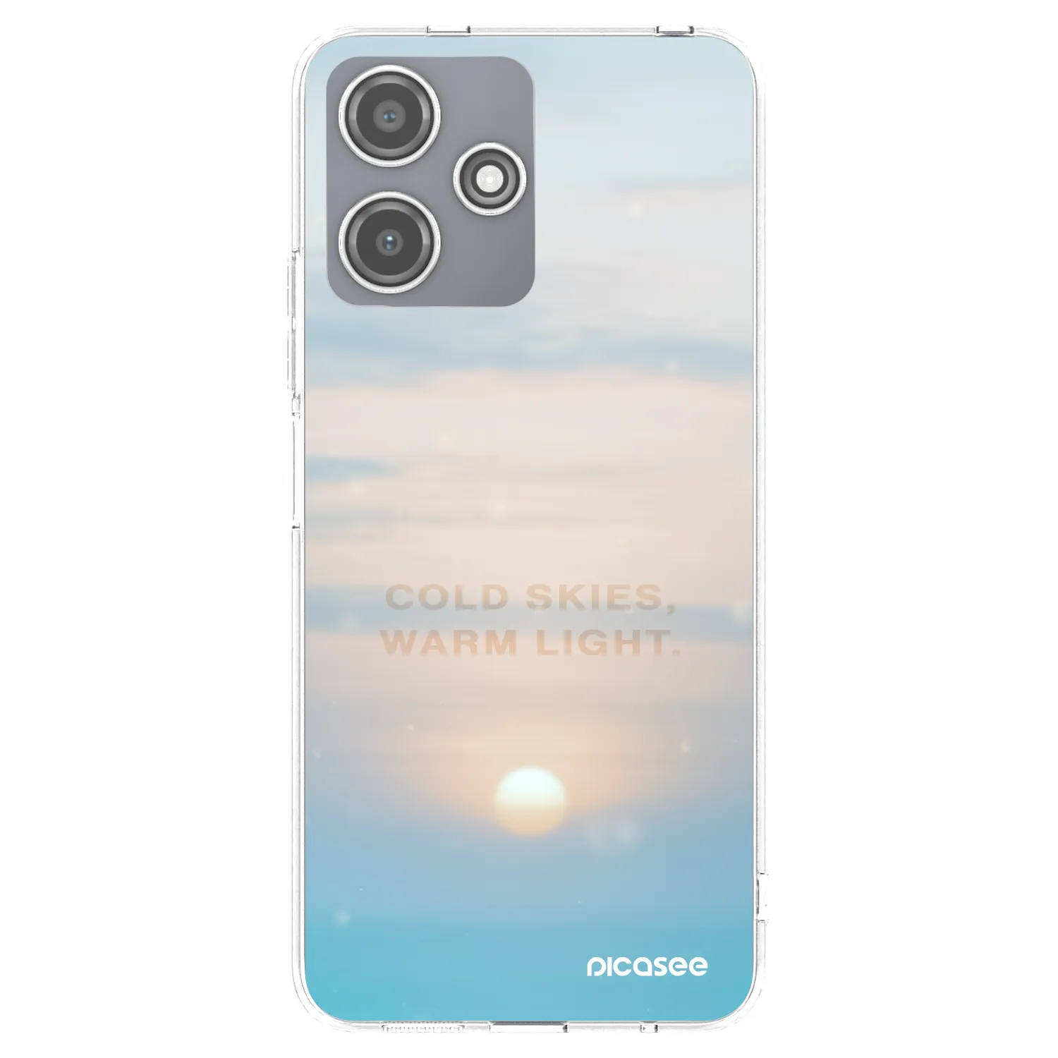 Picasee silikonowe przeźroczyste etui na Xiaomi Redmi 12 5G - COLD SKIES
