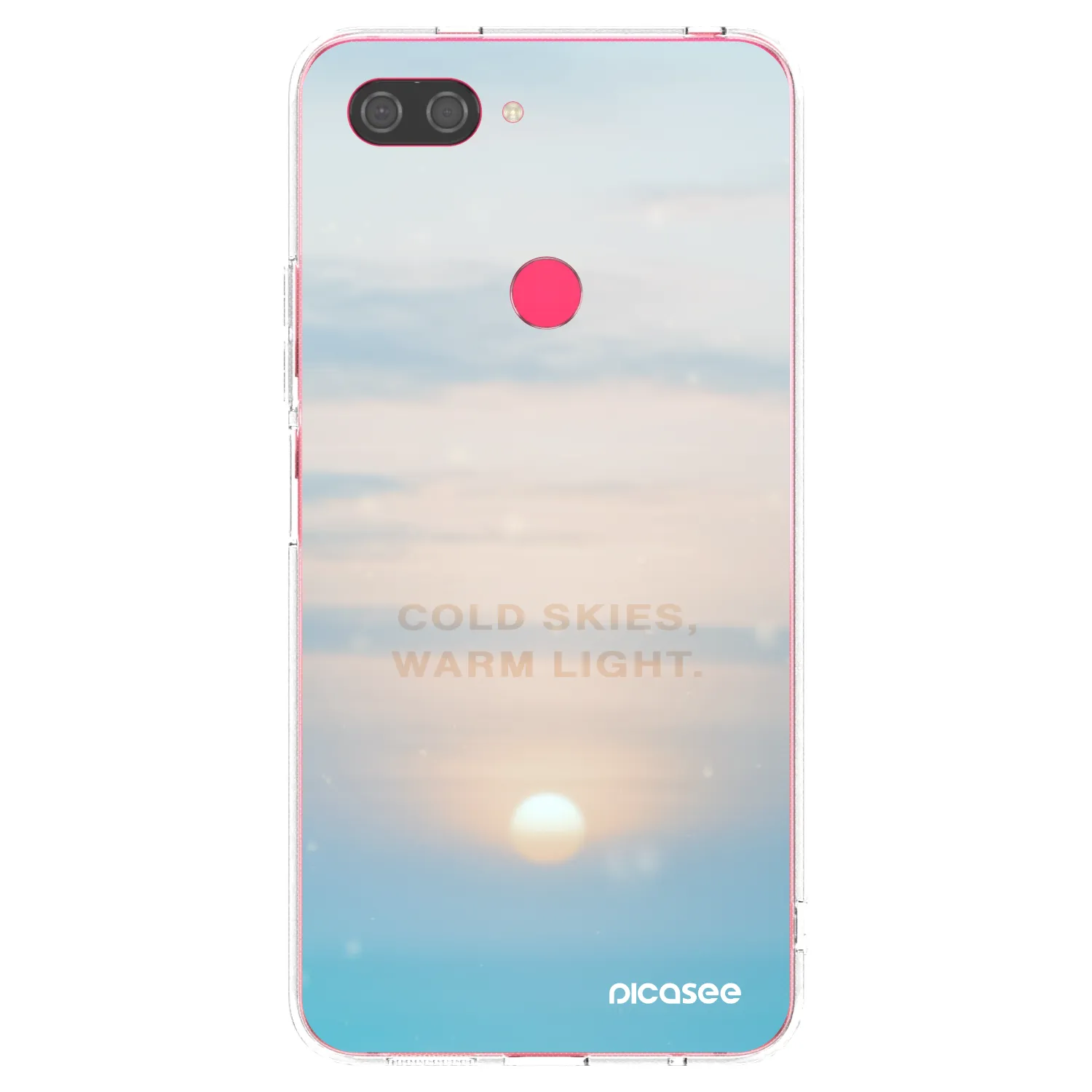 Picasee silikonowe przeźroczyste etui na Xiaomi Mi 8 Lite - COLD SKIES