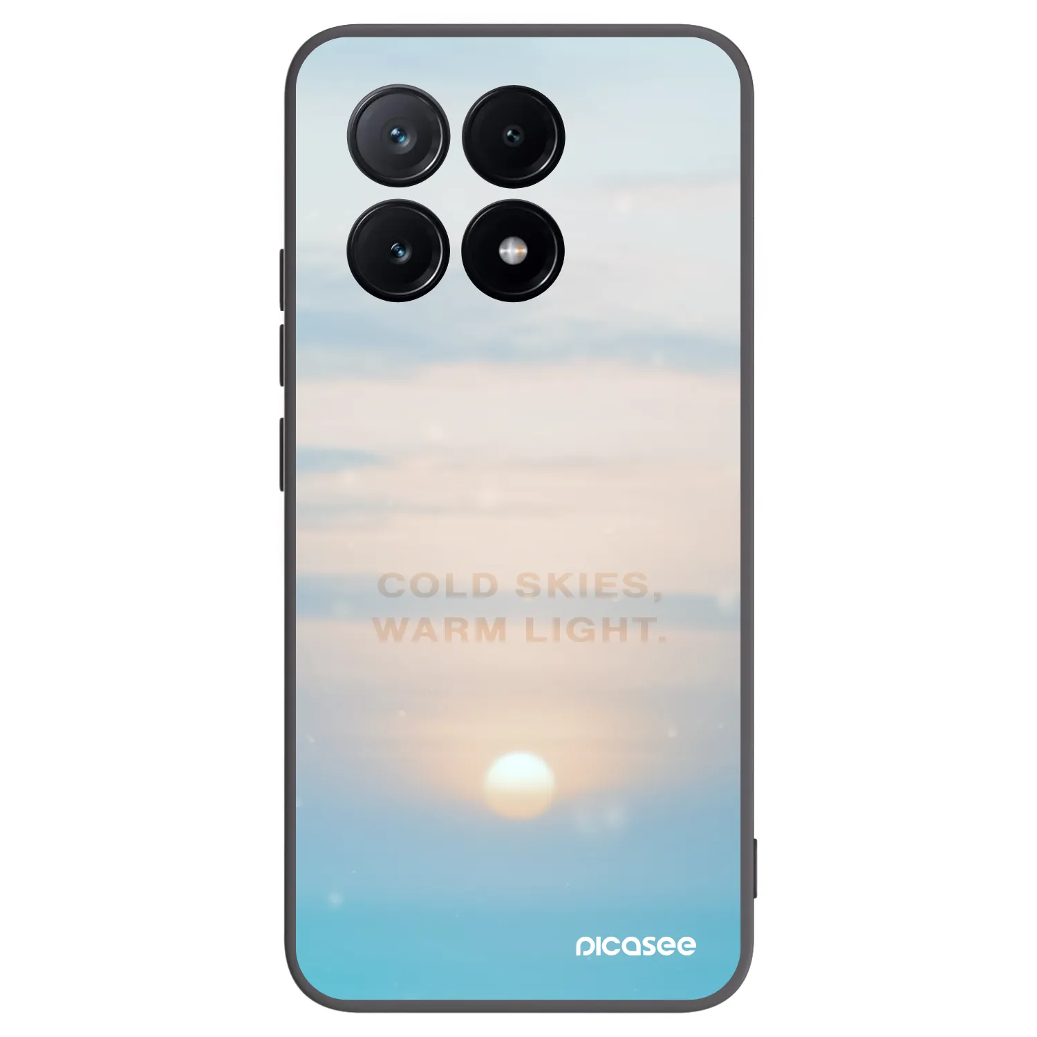 Picasee silikonowe czarne etui na Xiaomi Poco X6 Pro - COLD SKIES