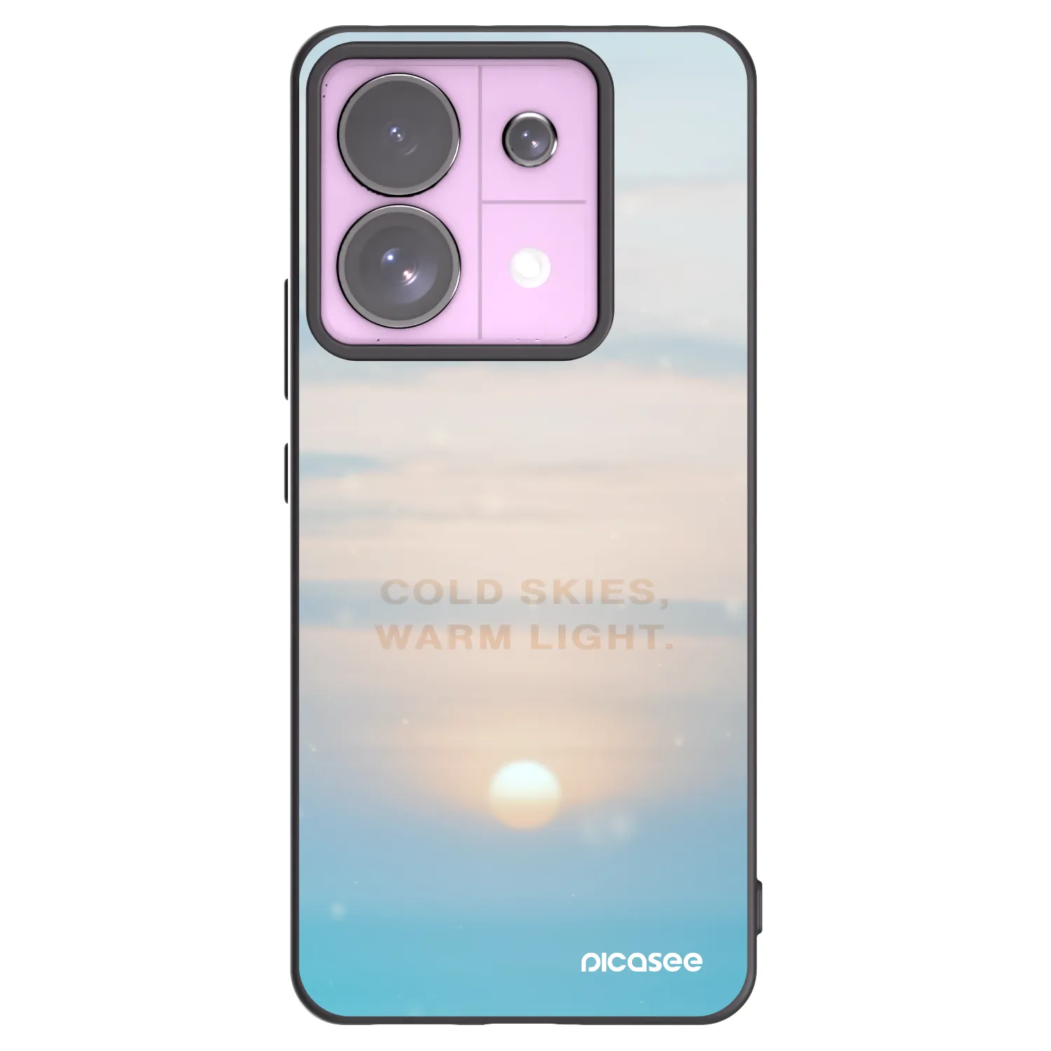 Picasee silikonowe czarne etui na Xiaomi Redmi Note 13 Pro 5G - COLD SKIES