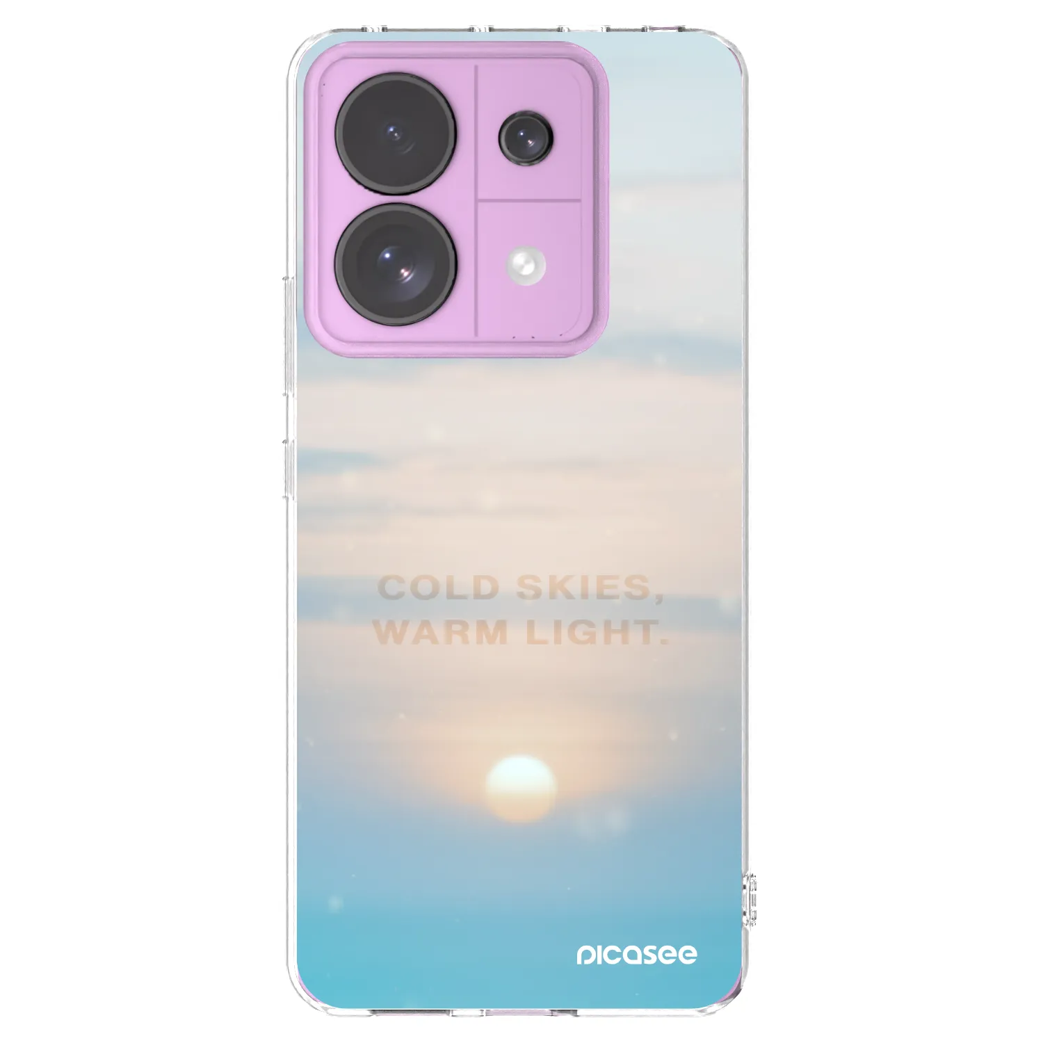 Picasee silikonowe przeźroczyste etui na Xiaomi Redmi Note 13 Pro 5G - COLD SKIES