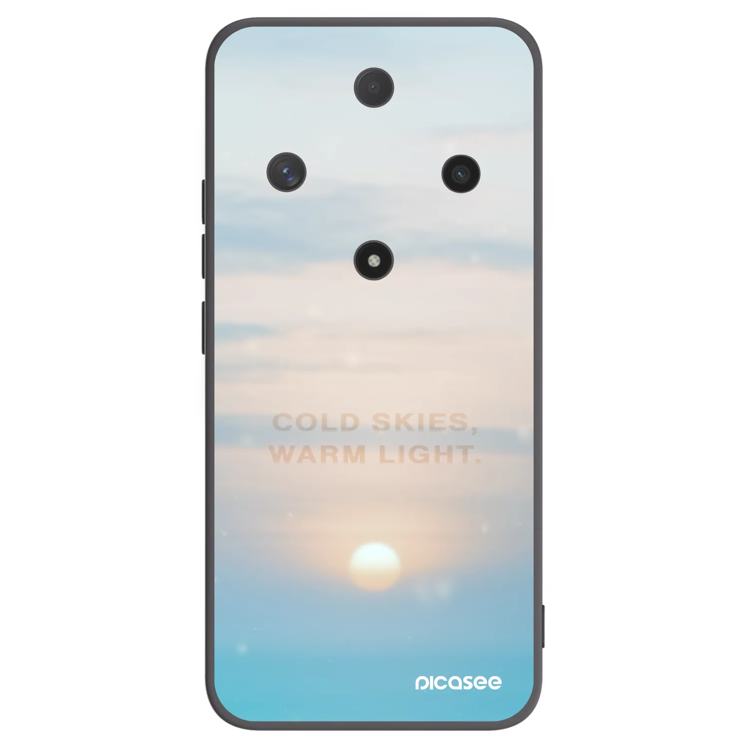 Picasee silikonowe czarne etui na Honor Magic6 Lite 5G - COLD SKIES