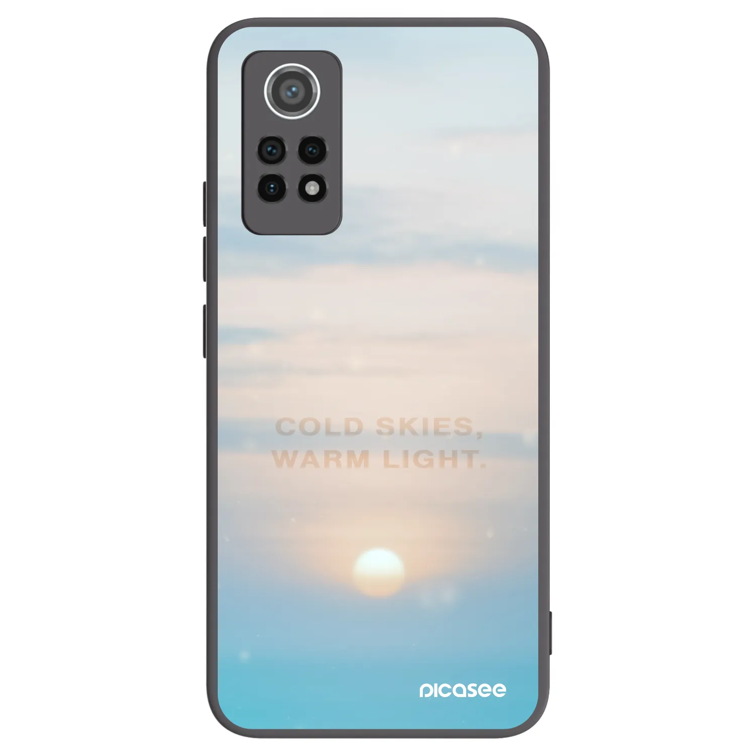 Picasee silikonowe czarne etui na Xiaomi Redmi Note 12 Pro 4G - COLD SKIES