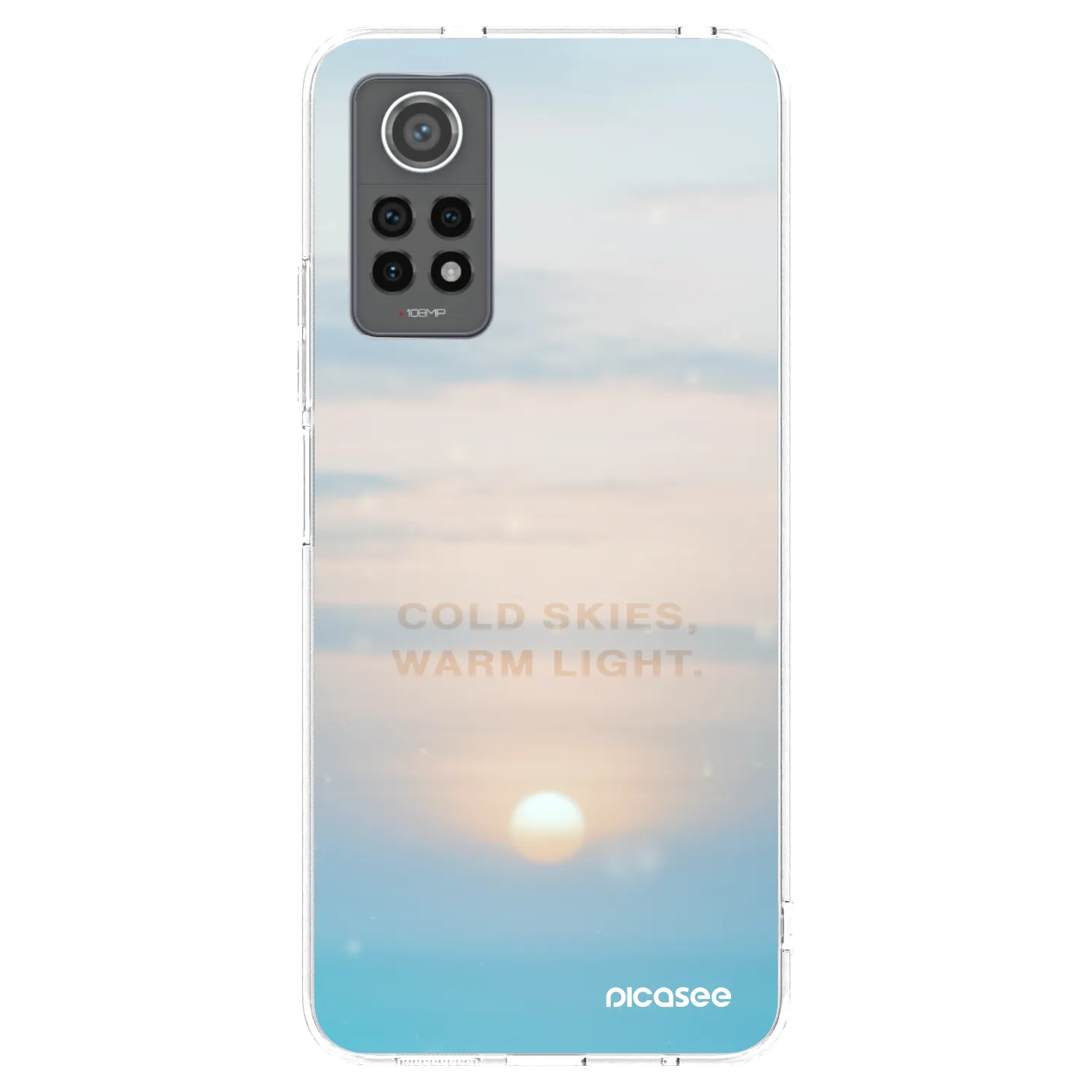 Picasee silikonowe przeźroczyste etui na Xiaomi Redmi Note 12 Pro 4G - COLD SKIES