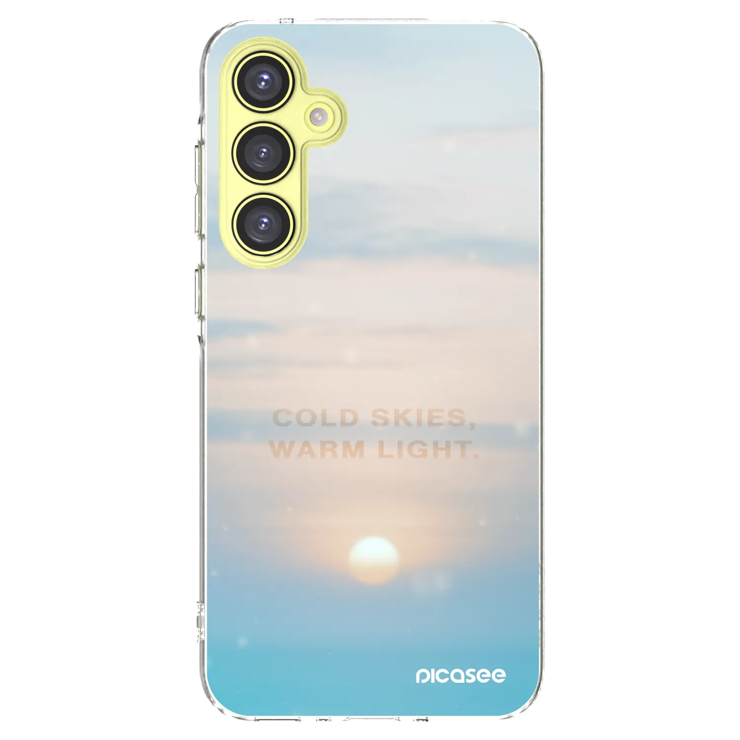 Picasee silikonowe przeźroczyste etui na Samsung Galaxy A35 5G A356B - COLD SKIES