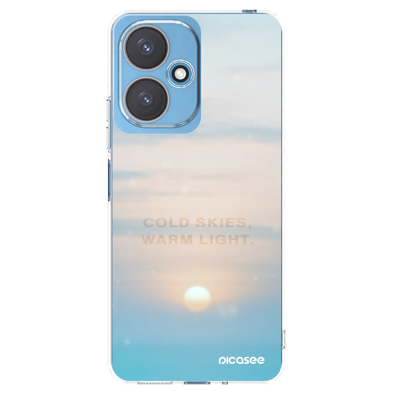 Picasee silikonowe przeźroczyste etui na Xiaomi Redmi 13C 5G - COLD SKIES