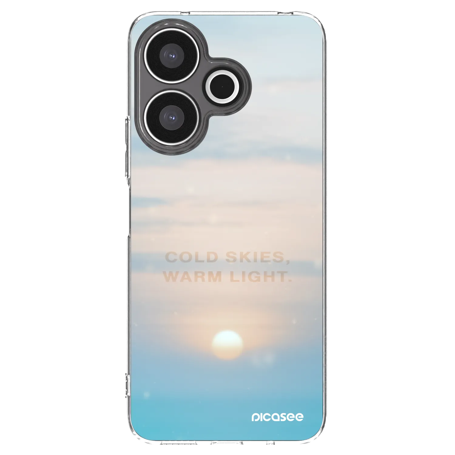 Picasee silikonowe przeźroczyste etui na Xiaomi Redmi 13 4G - COLD SKIES