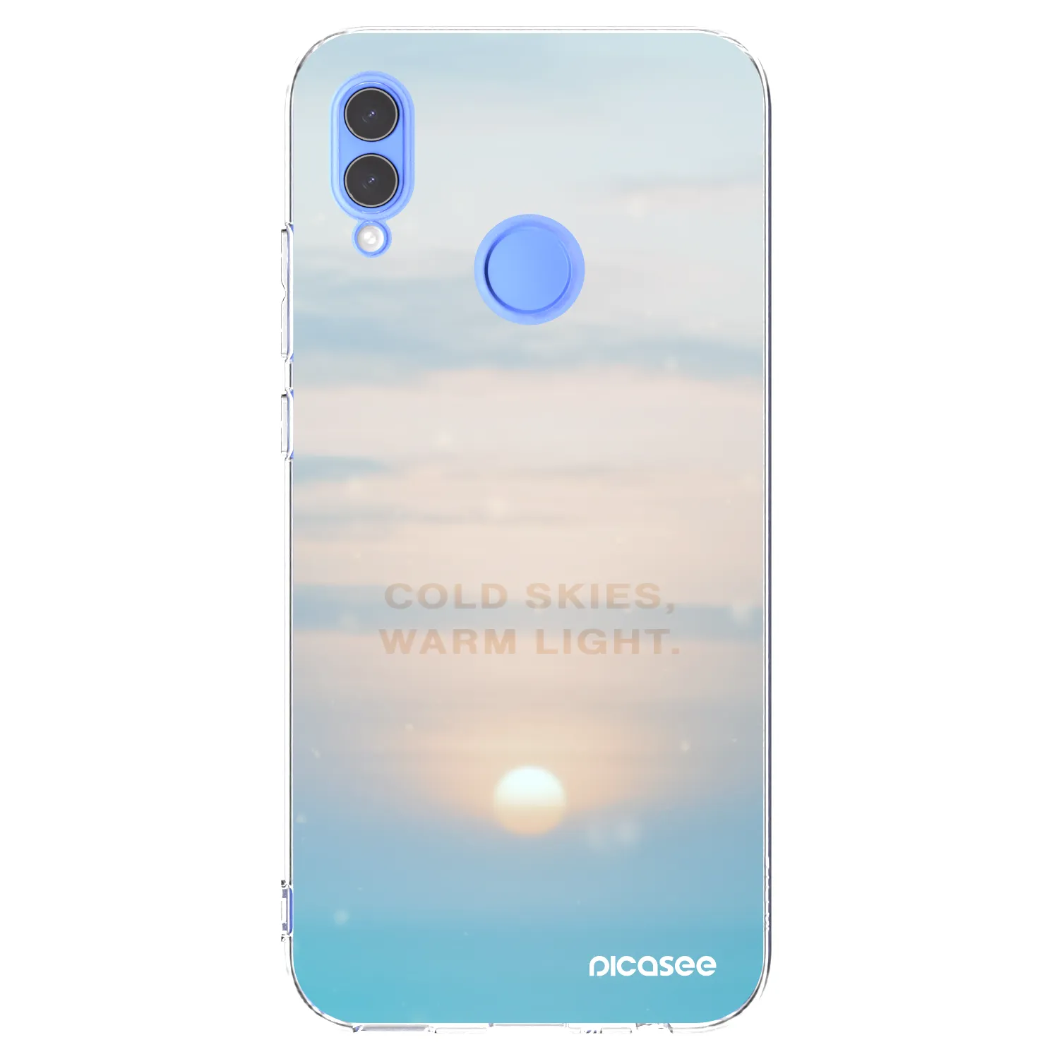Picasee silikonowe przeźroczyste etui na Honor 10 Lite - COLD SKIES