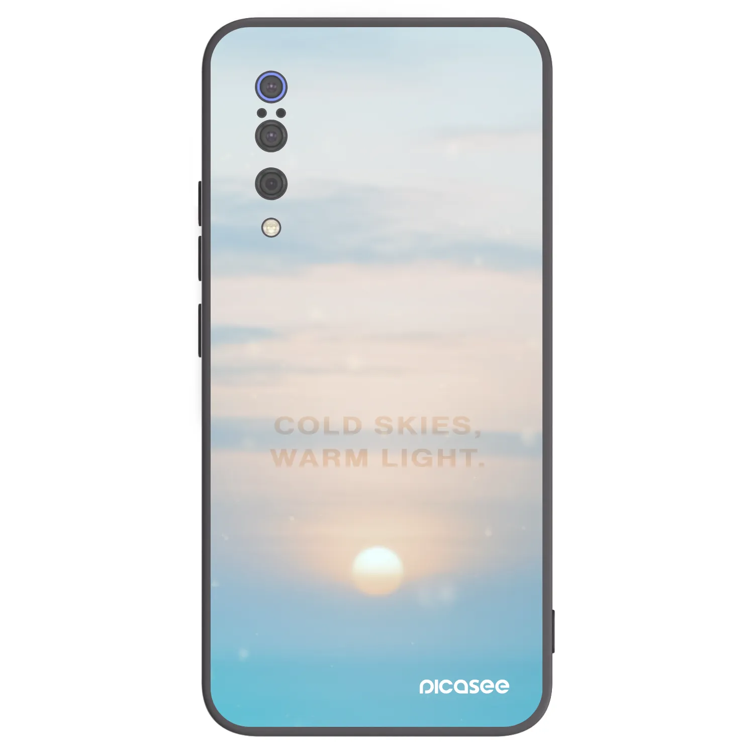 Picasee silikonowe czarne etui na Xiaomi Mi 9 - COLD SKIES