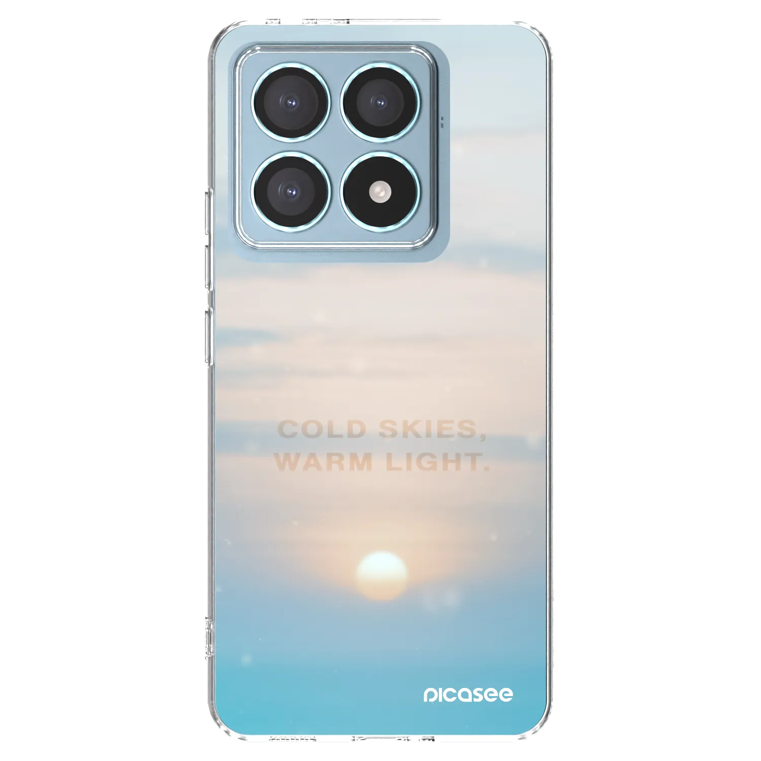 Picasee silikonowe przeźroczyste etui na Xiaomi 14T Pro - COLD SKIES