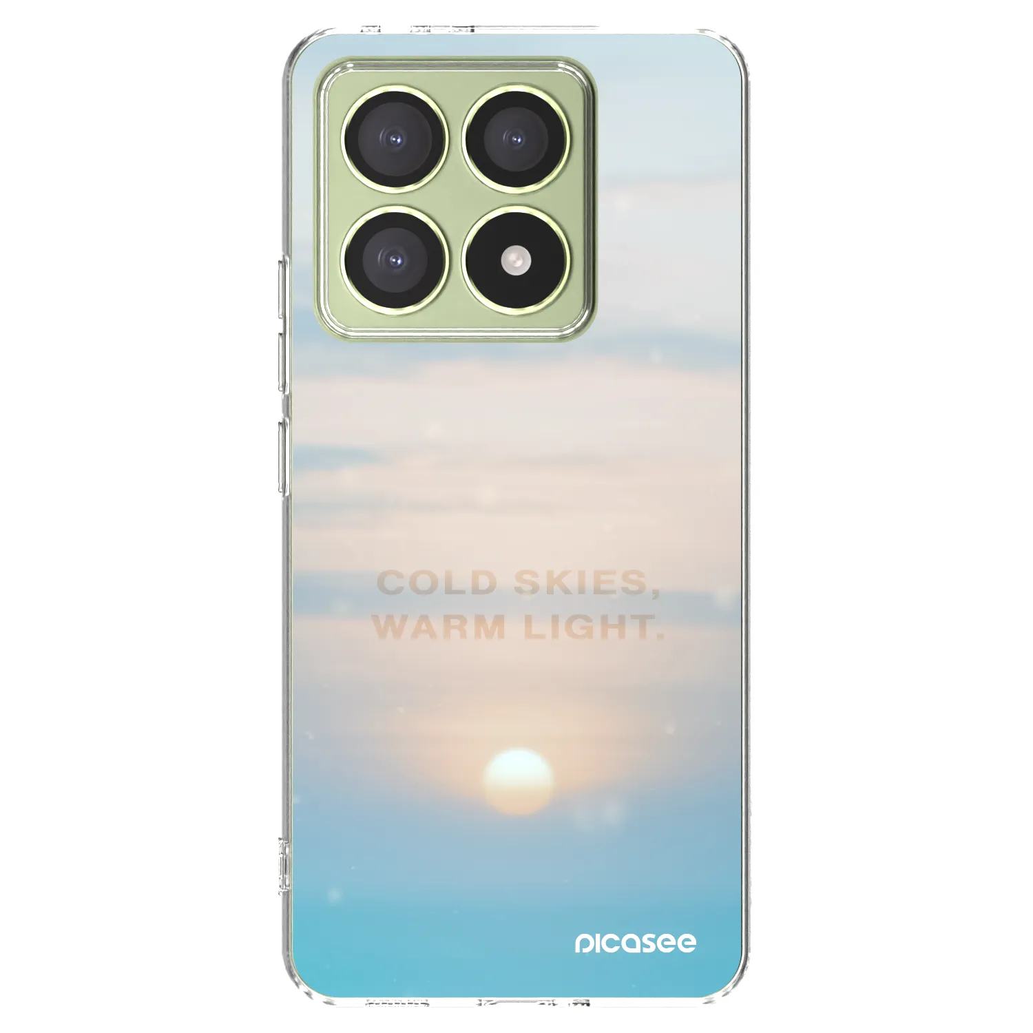 Picasee silikonowe przeźroczyste etui na Xiaomi 14T - COLD SKIES