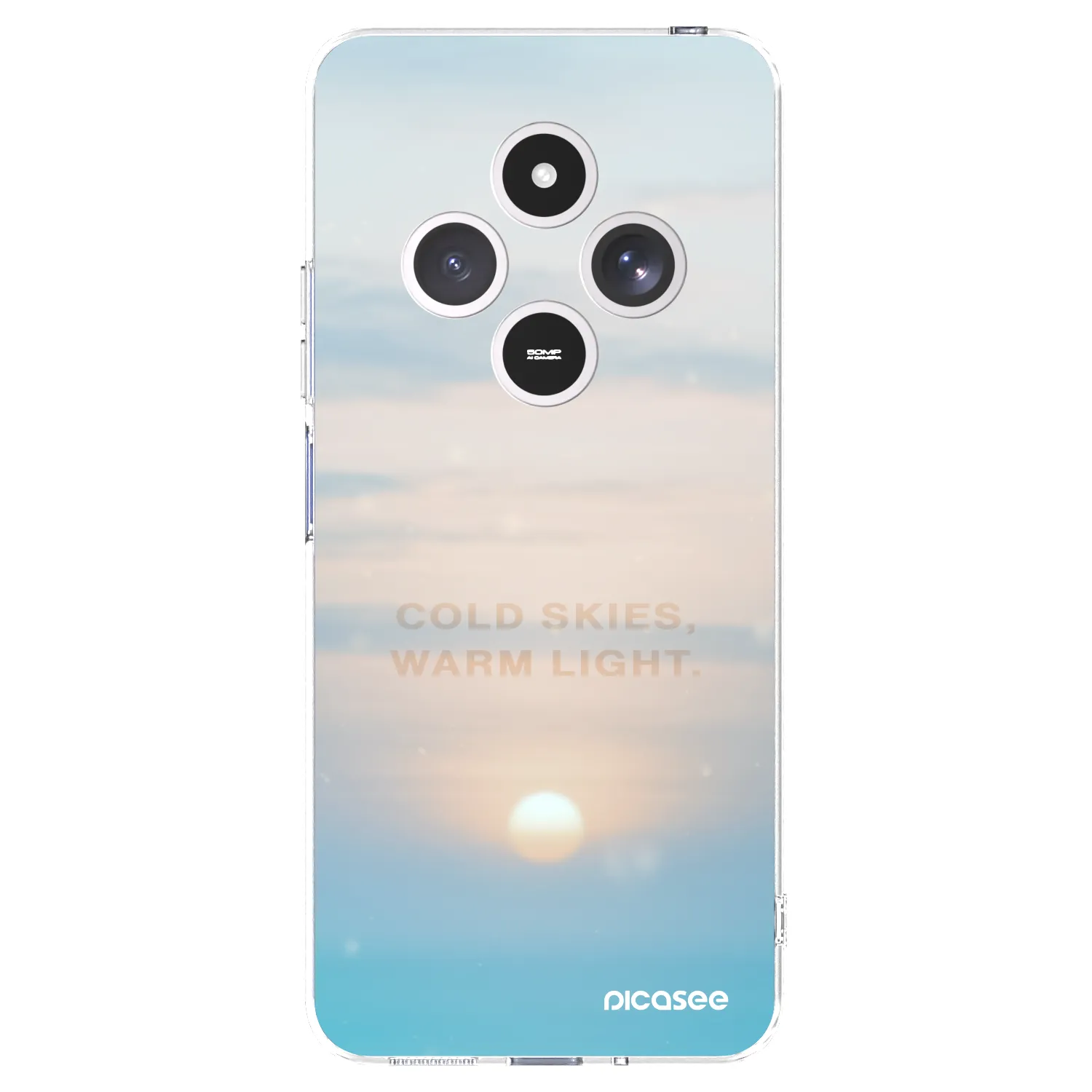 Picasee silikonowe przeźroczyste etui na Xiaomi Redmi 14C - COLD SKIES