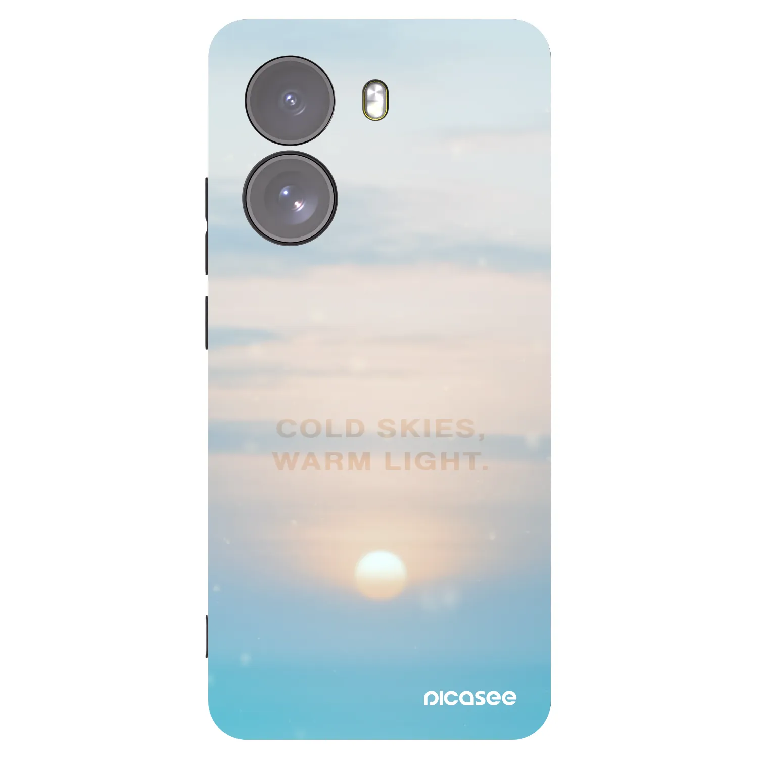 Picasee silikonowe czarne etui na Xiaomi Poco X7 - COLD SKIES