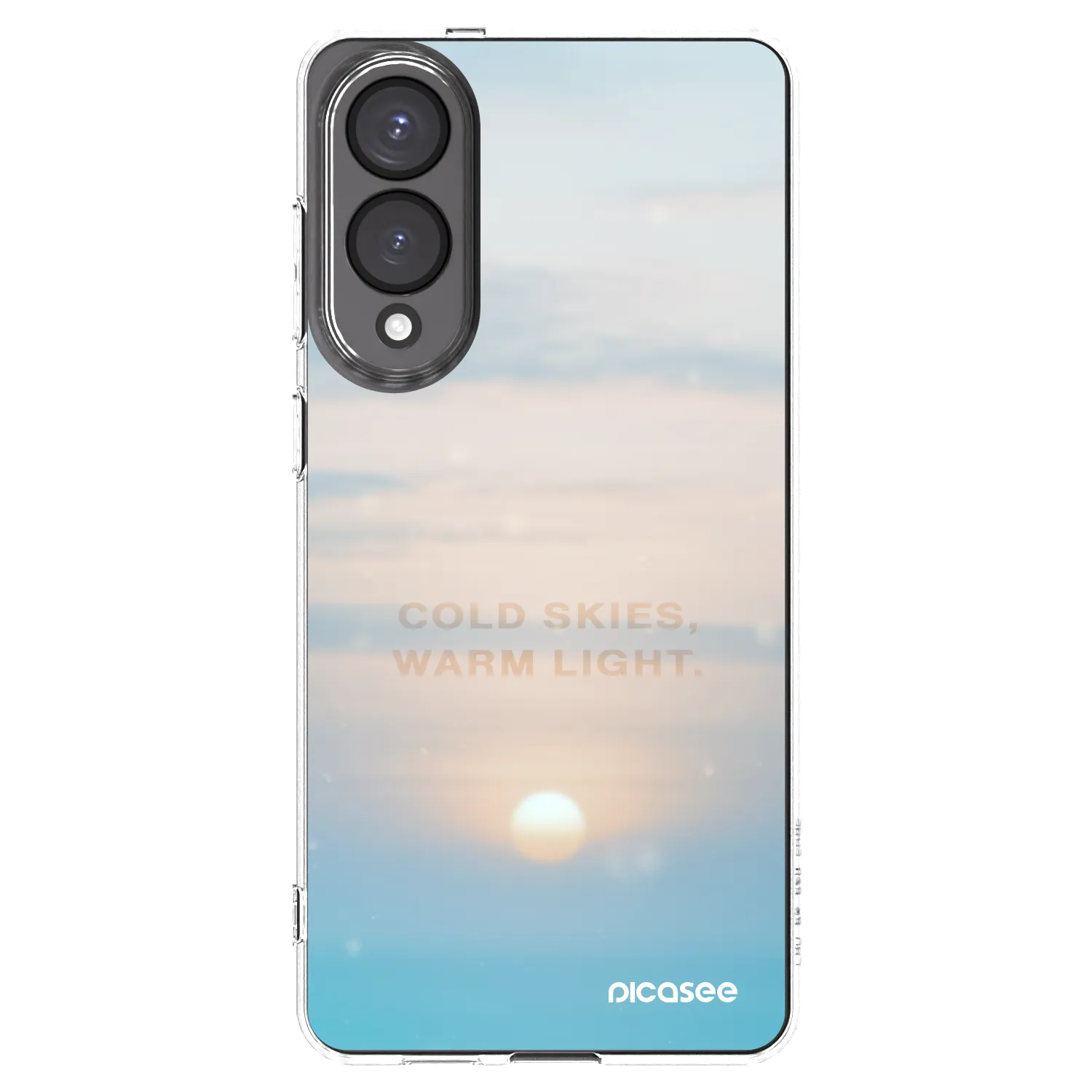 Picasee silikonowe przeźroczyste etui na Samsung Galaxy S25 Edge 5G - COLD SKIES