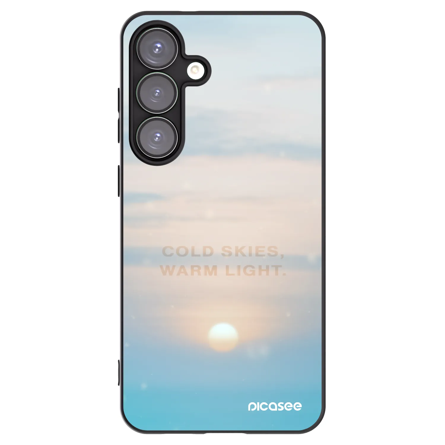 Picasee silikonowe czarne etui na Samsung Galaxy S25+ 5G - COLD SKIES