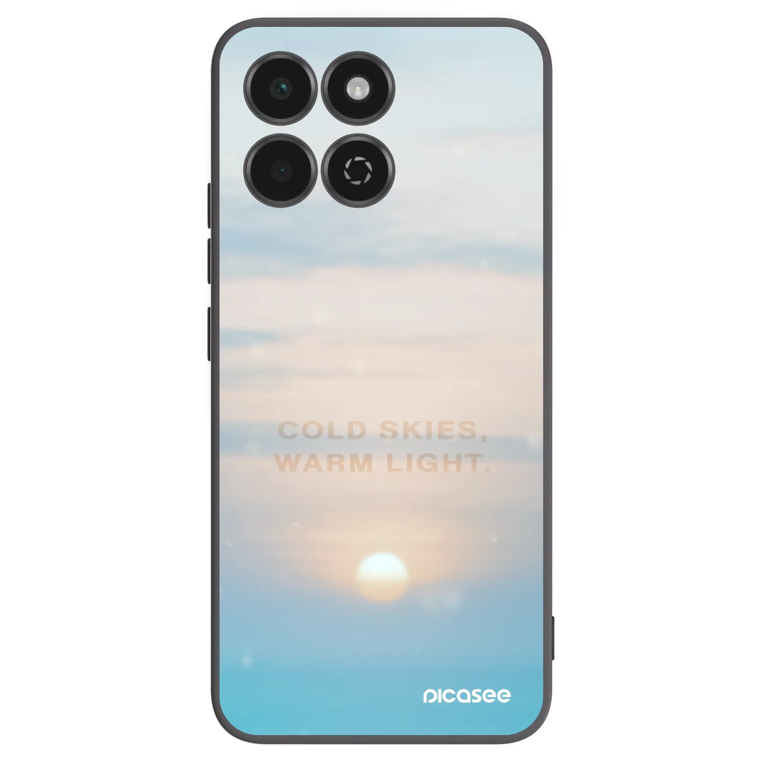Picasee silikonowe czarne etui na Honor 200 Smart 5G - COLD SKIES