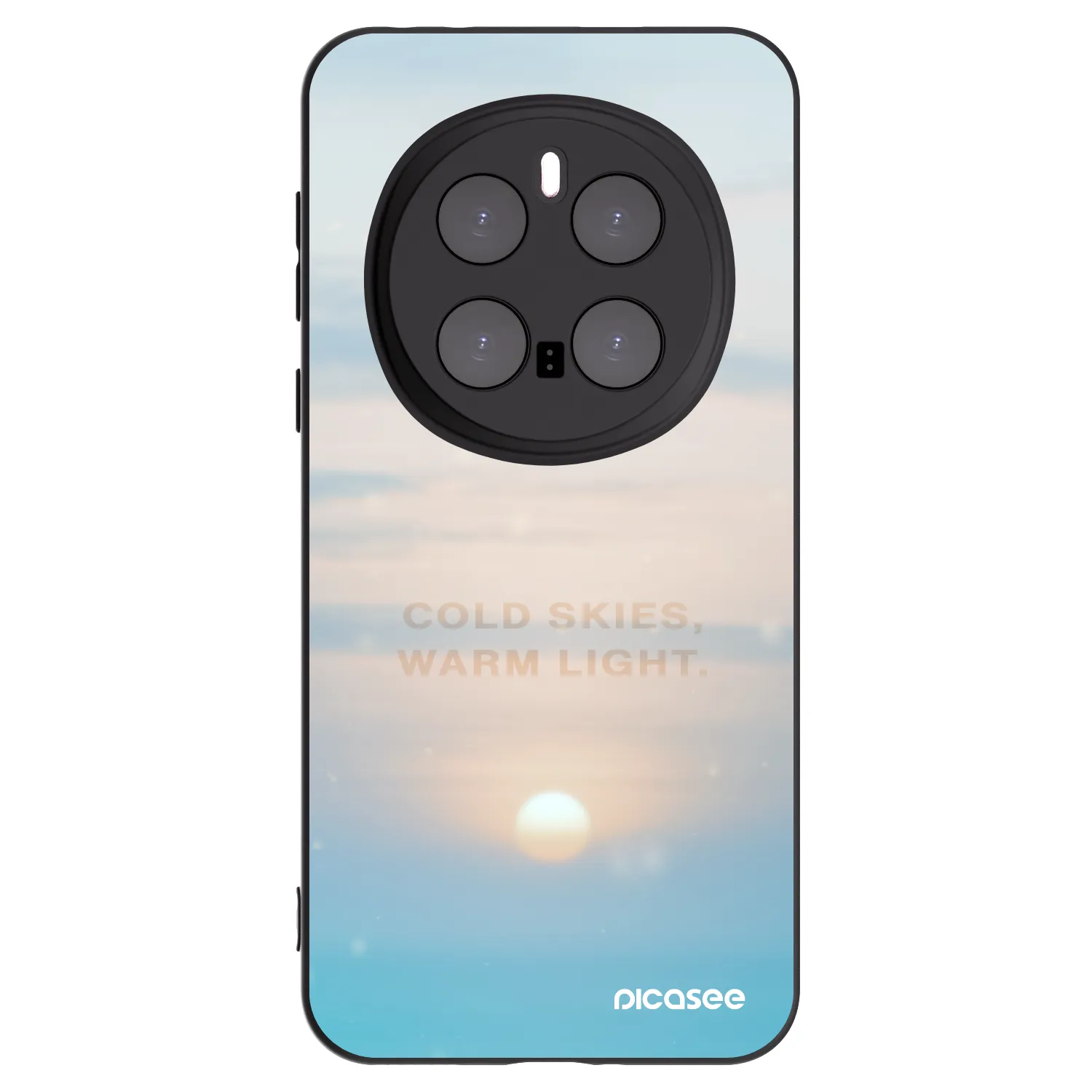 Picasee silikonowe czarne etui na Honor Magic7 Pro 5G - COLD SKIES