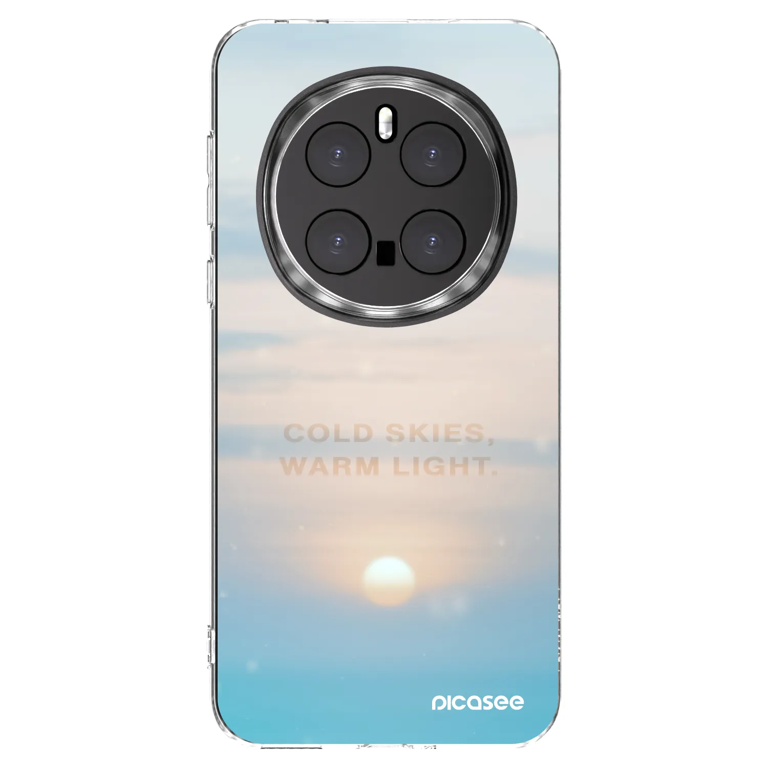 Picasee silikonowe przeźroczyste etui na Honor Magic7 Pro 5G - COLD SKIES
