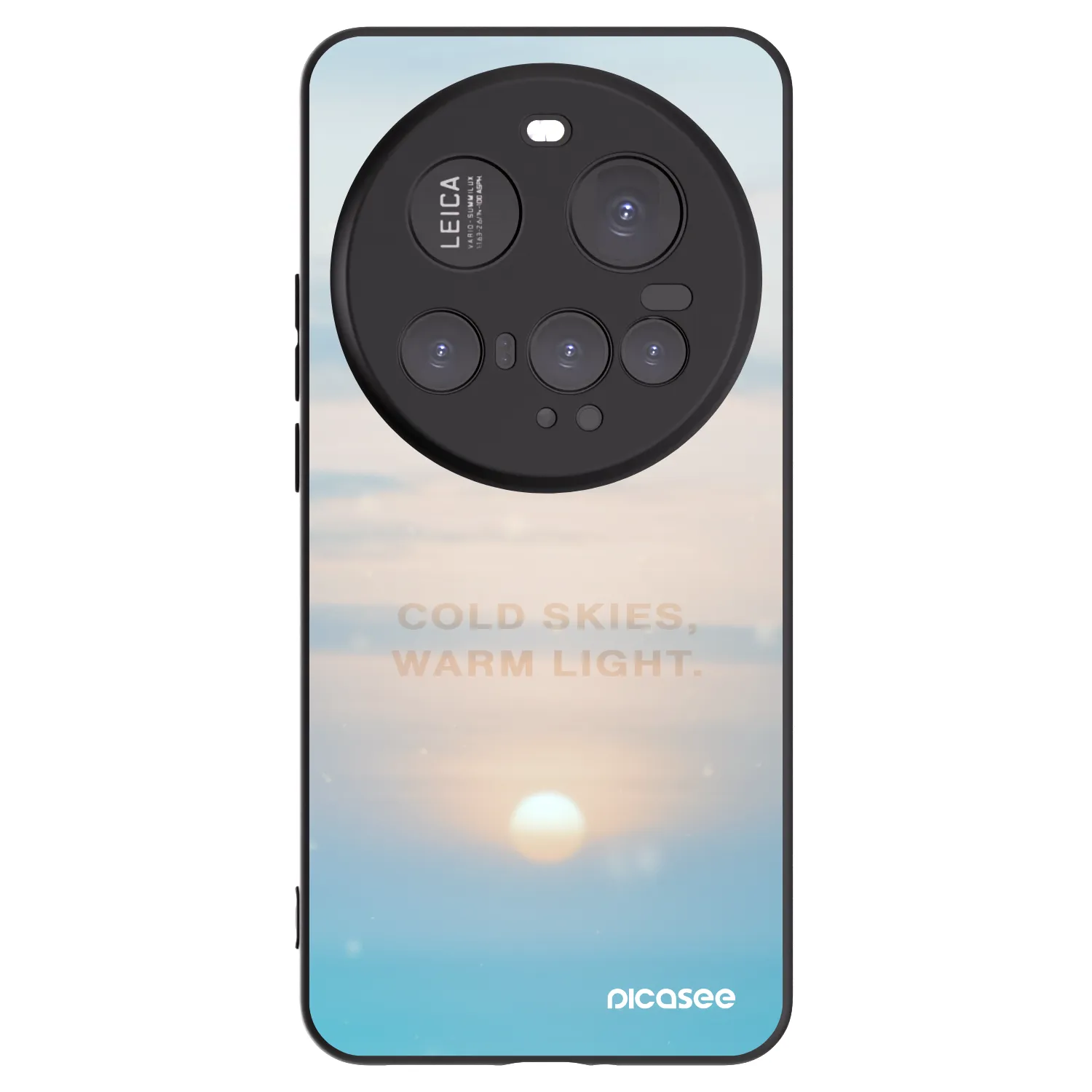 Picasee silikonowe czarne etui na Xiaomi 15 Ultra - COLD SKIES