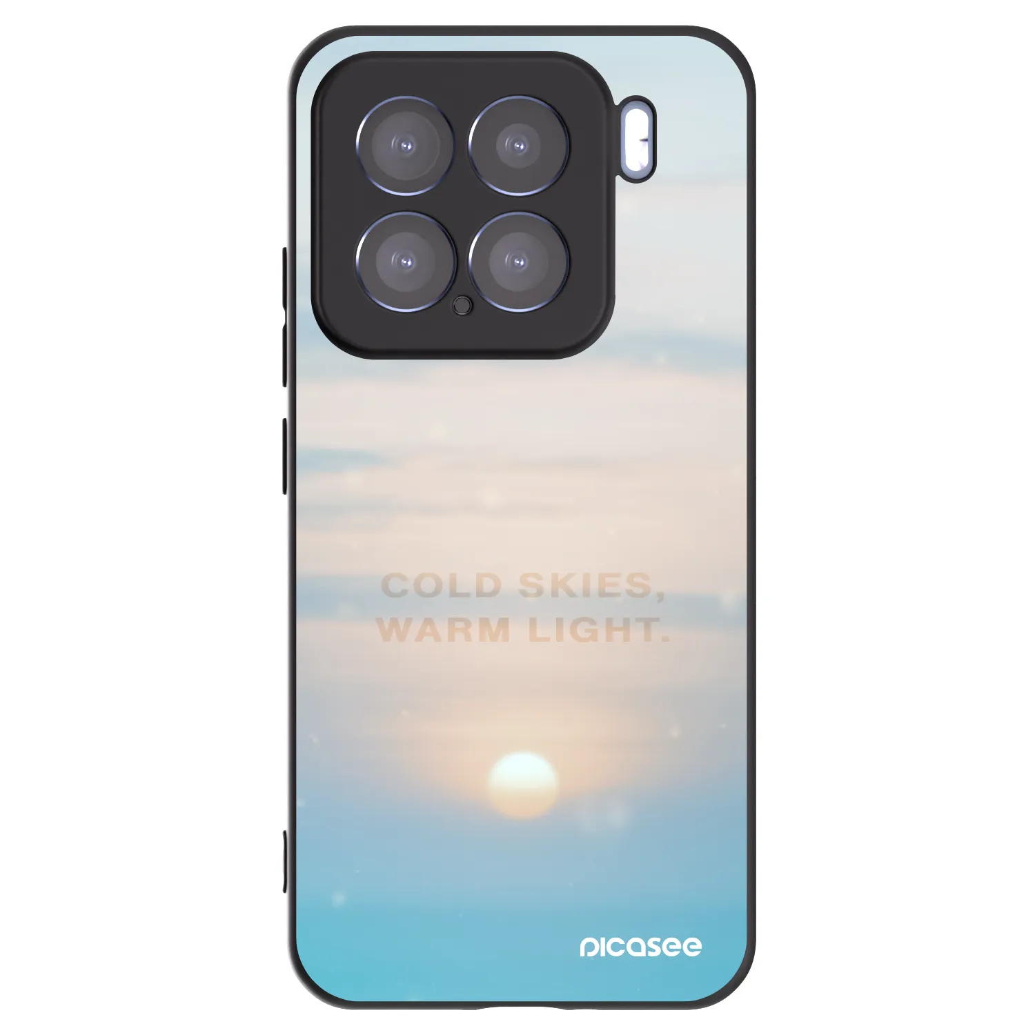 Picasee silikonowe czarne etui na Xiaomi 15 - COLD SKIES