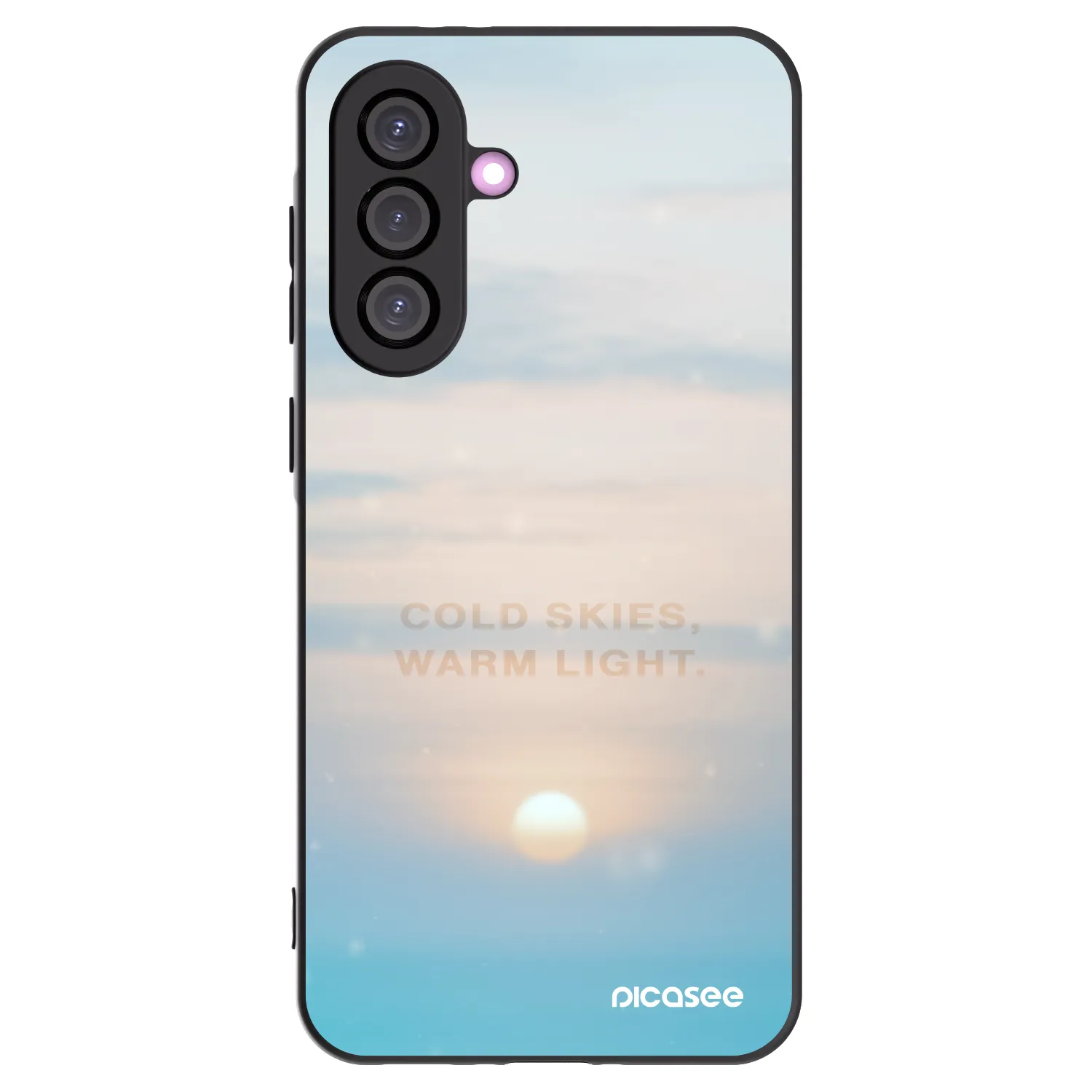 Picasee silikonowe czarne etui na Samsung Galaxy A56 5G A566B - COLD SKIES