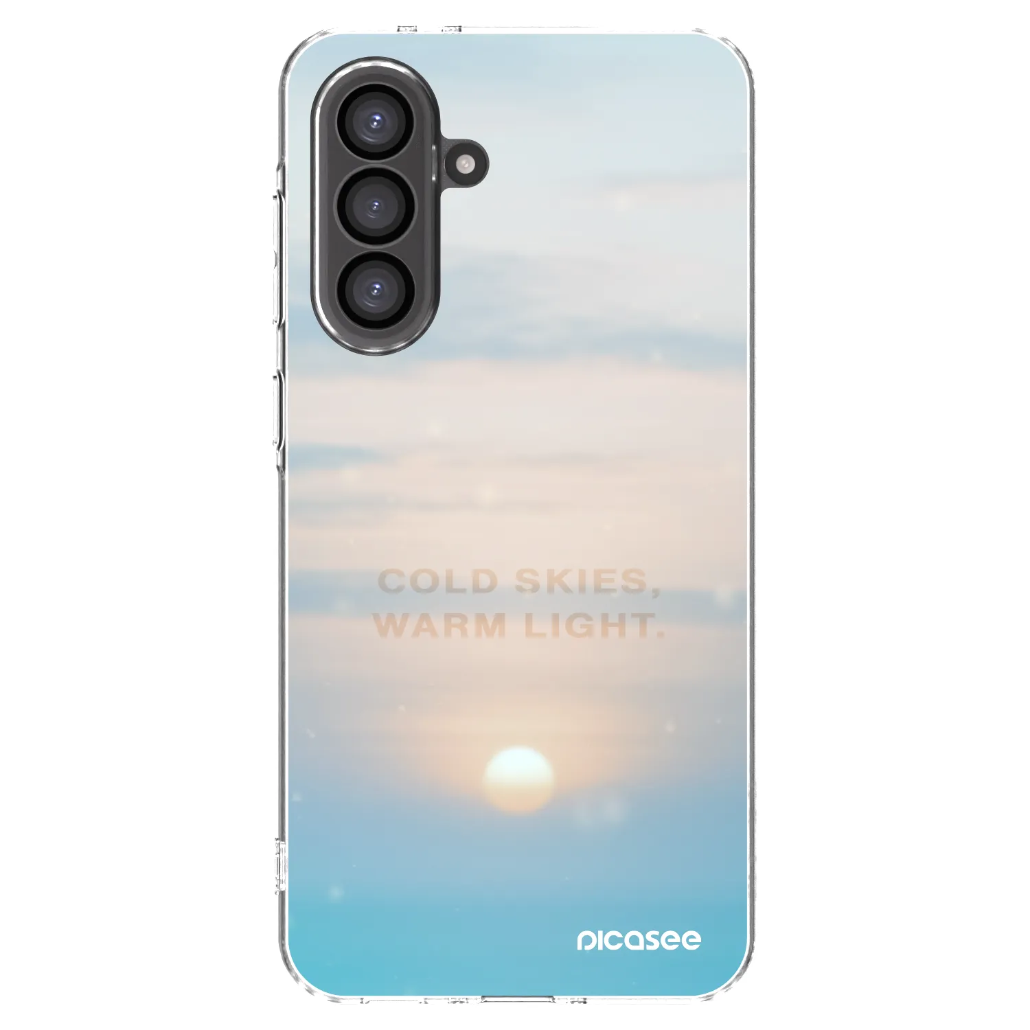 Picasee silikonowe przeźroczyste etui na Samsung Galaxy A56 5G A566B - COLD SKIES