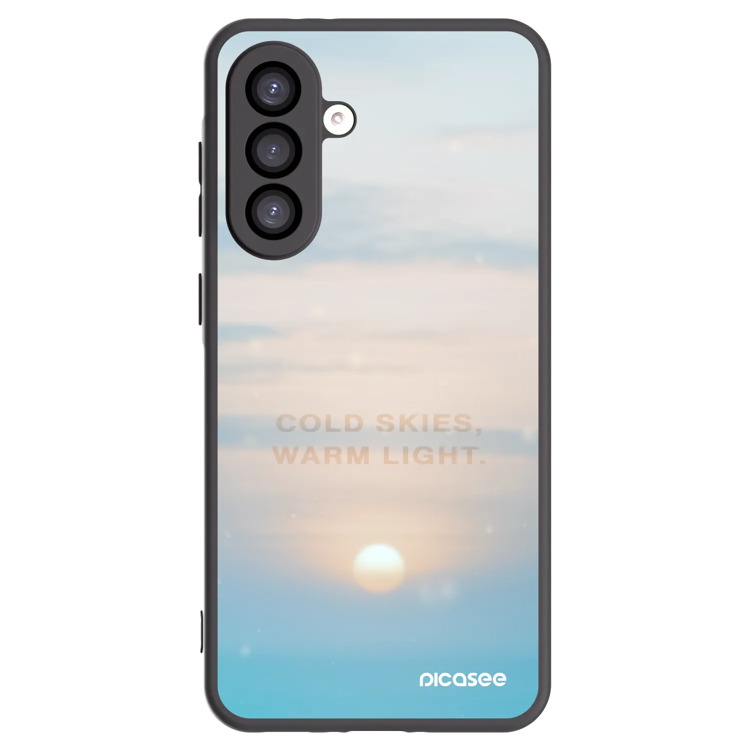 Picasee silikonowe czarne etui na Samsung Galaxy A26 5G A266B - COLD SKIES
