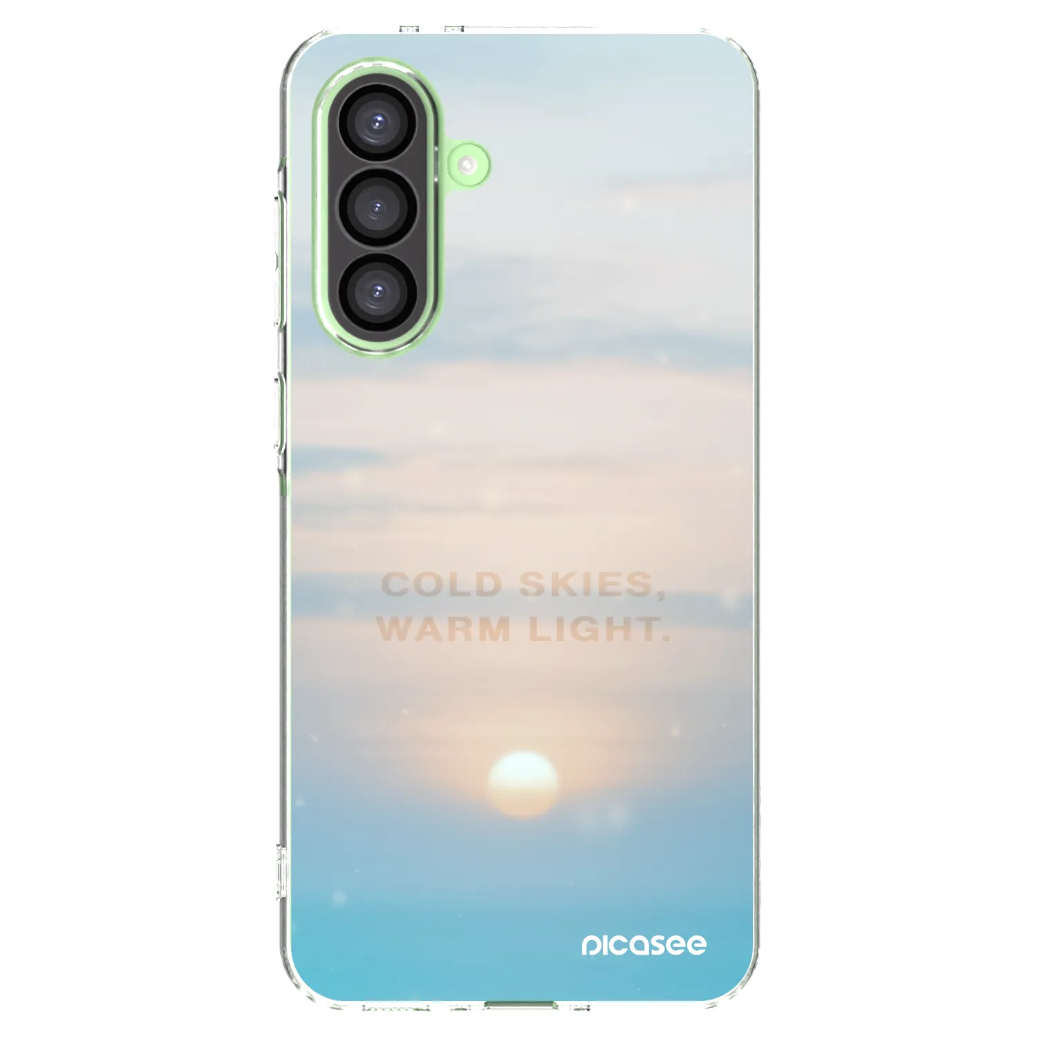 Picasee silikonowe przeźroczyste etui na Samsung Galaxy A26 5G A266B - COLD SKIES
