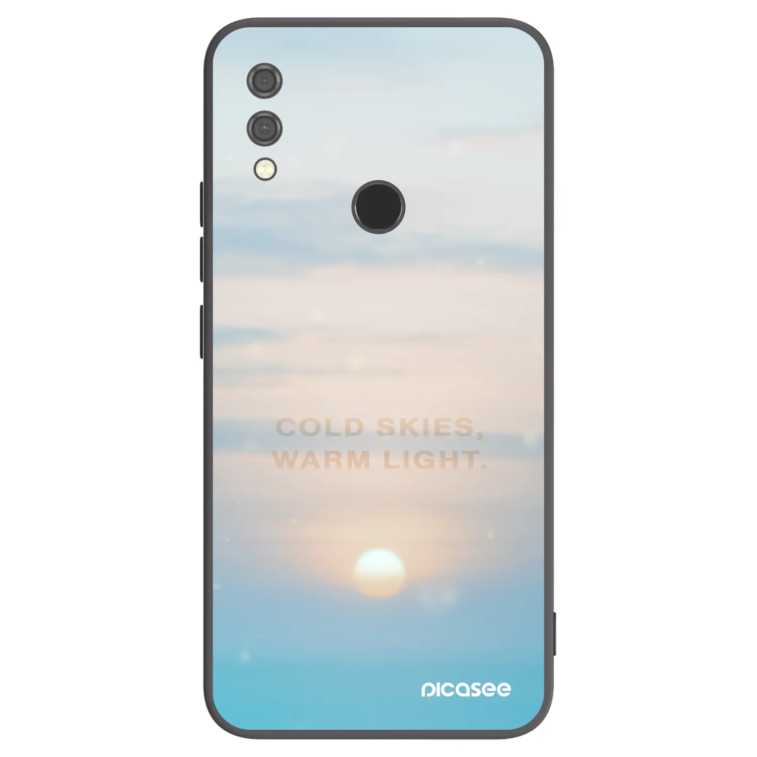 Picasee silikonowe czarne etui na Xiaomi Redmi Note 7 - COLD SKIES