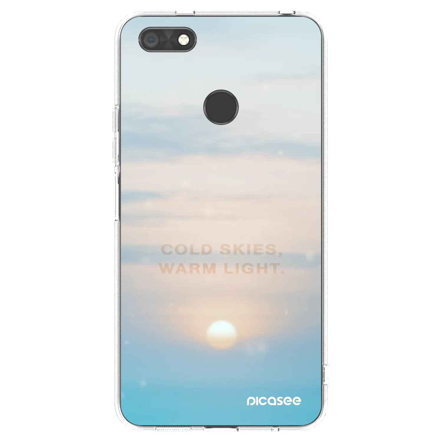 Picasee silikonowe przeźroczyste etui na Huawei P9 Lite Mini - COLD SKIES