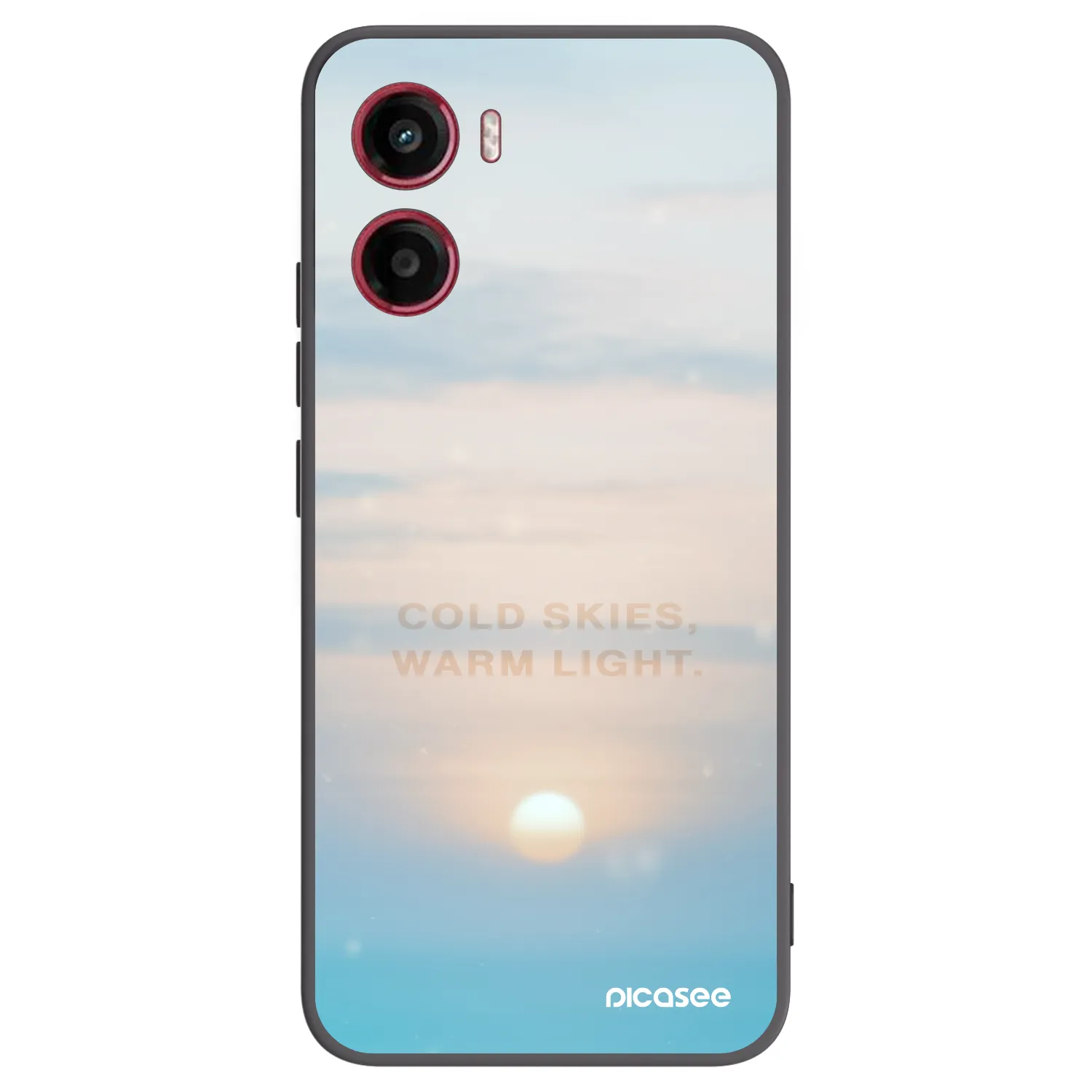 Picasee silikonowe czarne etui na Motorola Moto G05 - COLD SKIES